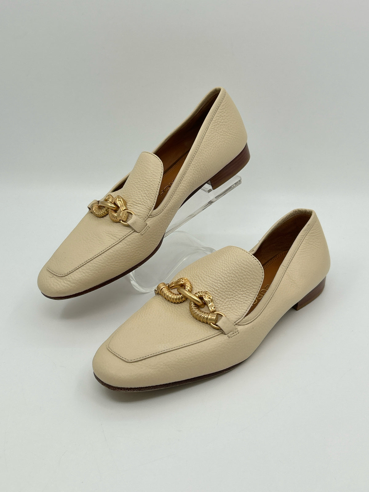 TORY BURCH Size 9.5M Cream Women Loafer