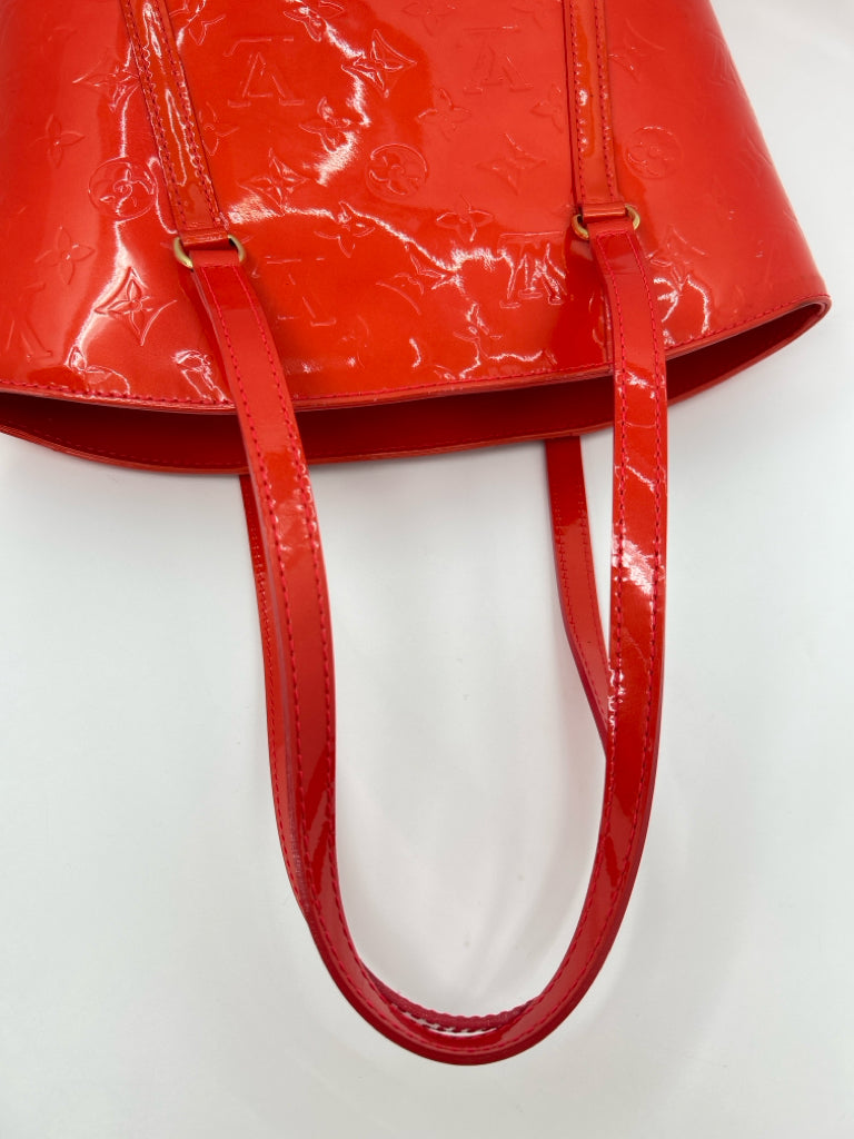 LOUIS VUITTON Red Orange Women's Purse
