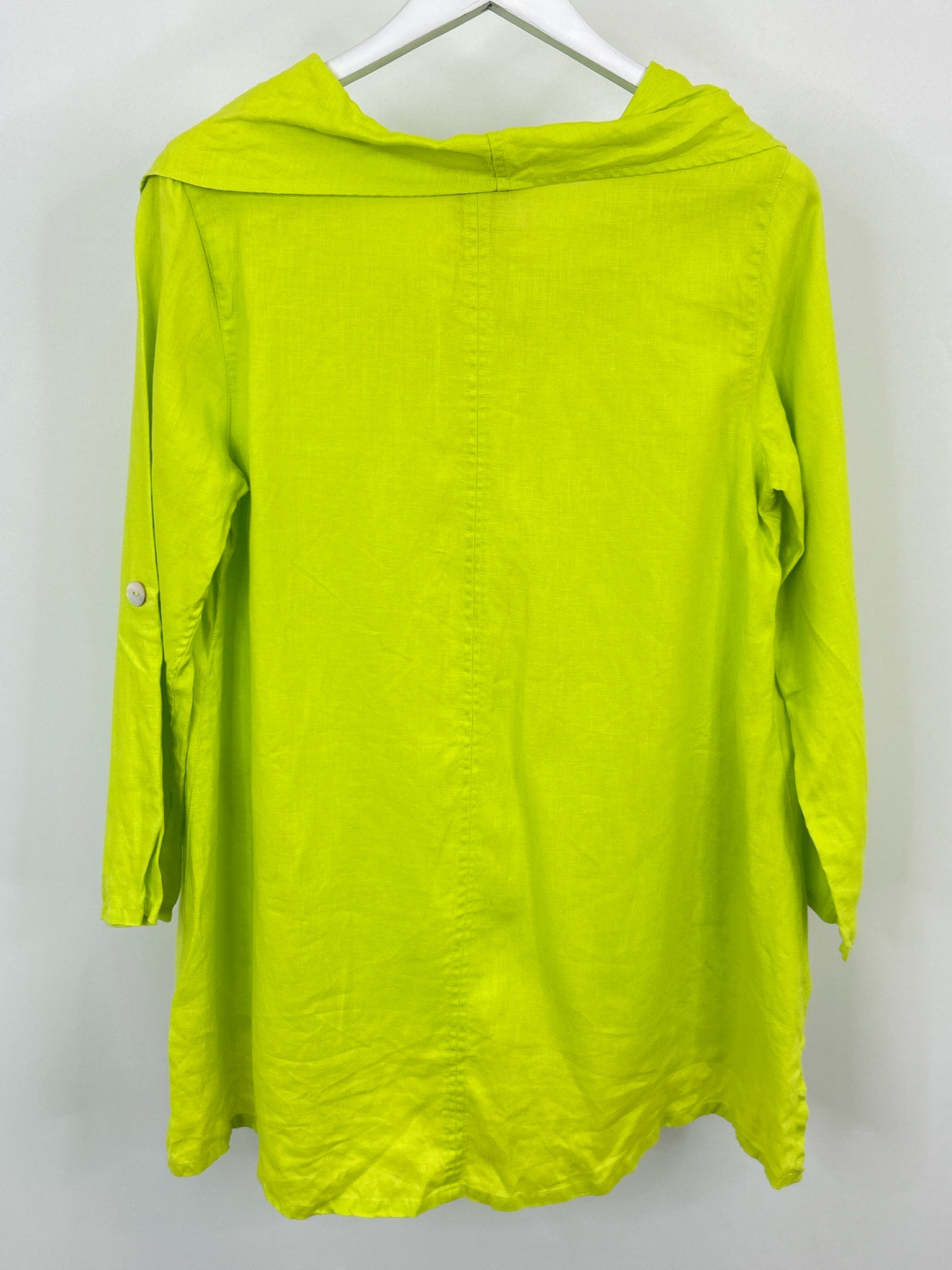 Ali Miles Size M Chartreuse Women Tunic