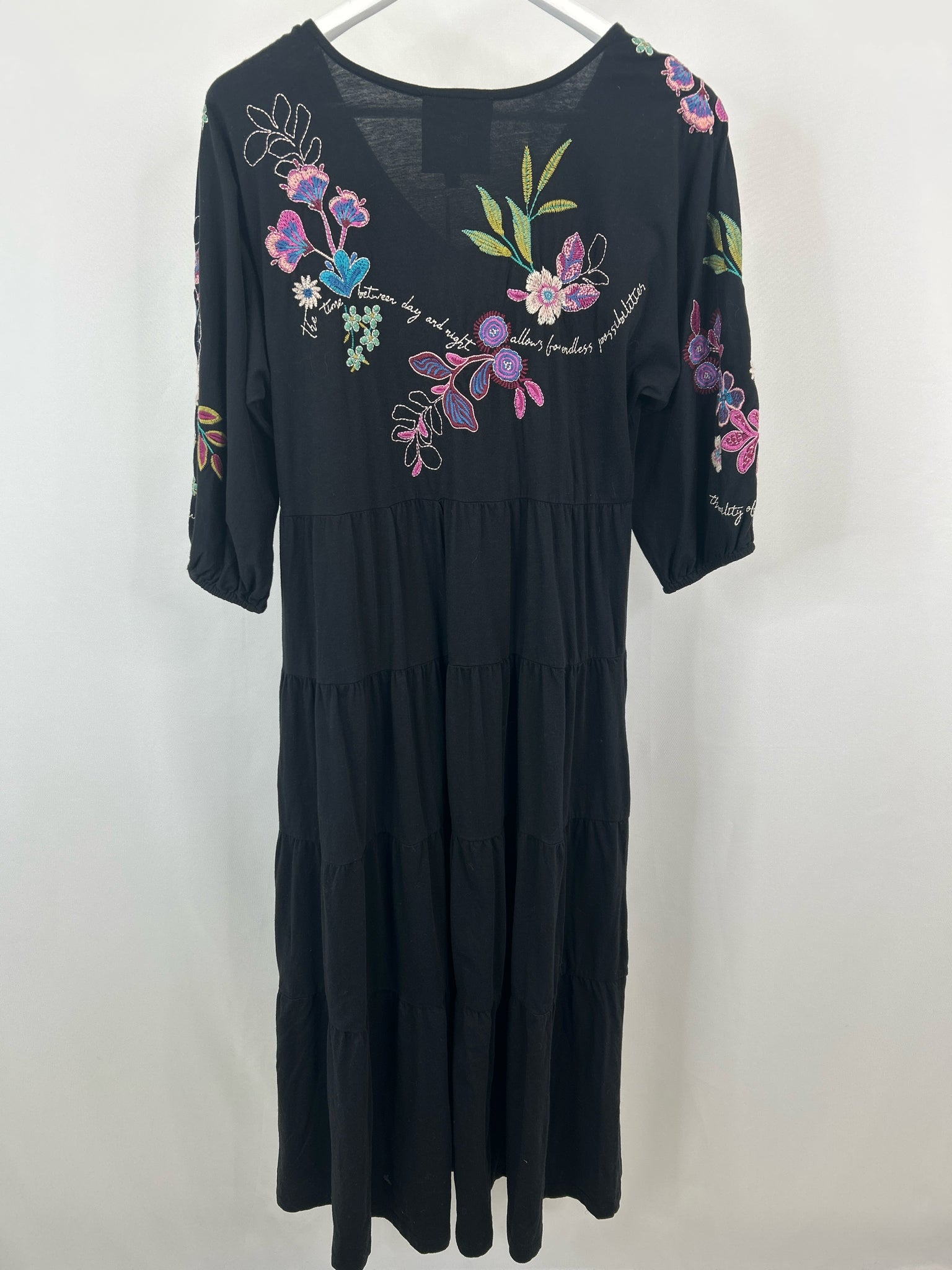 JOHNNY WAS Size PM Black Women Dress NWT