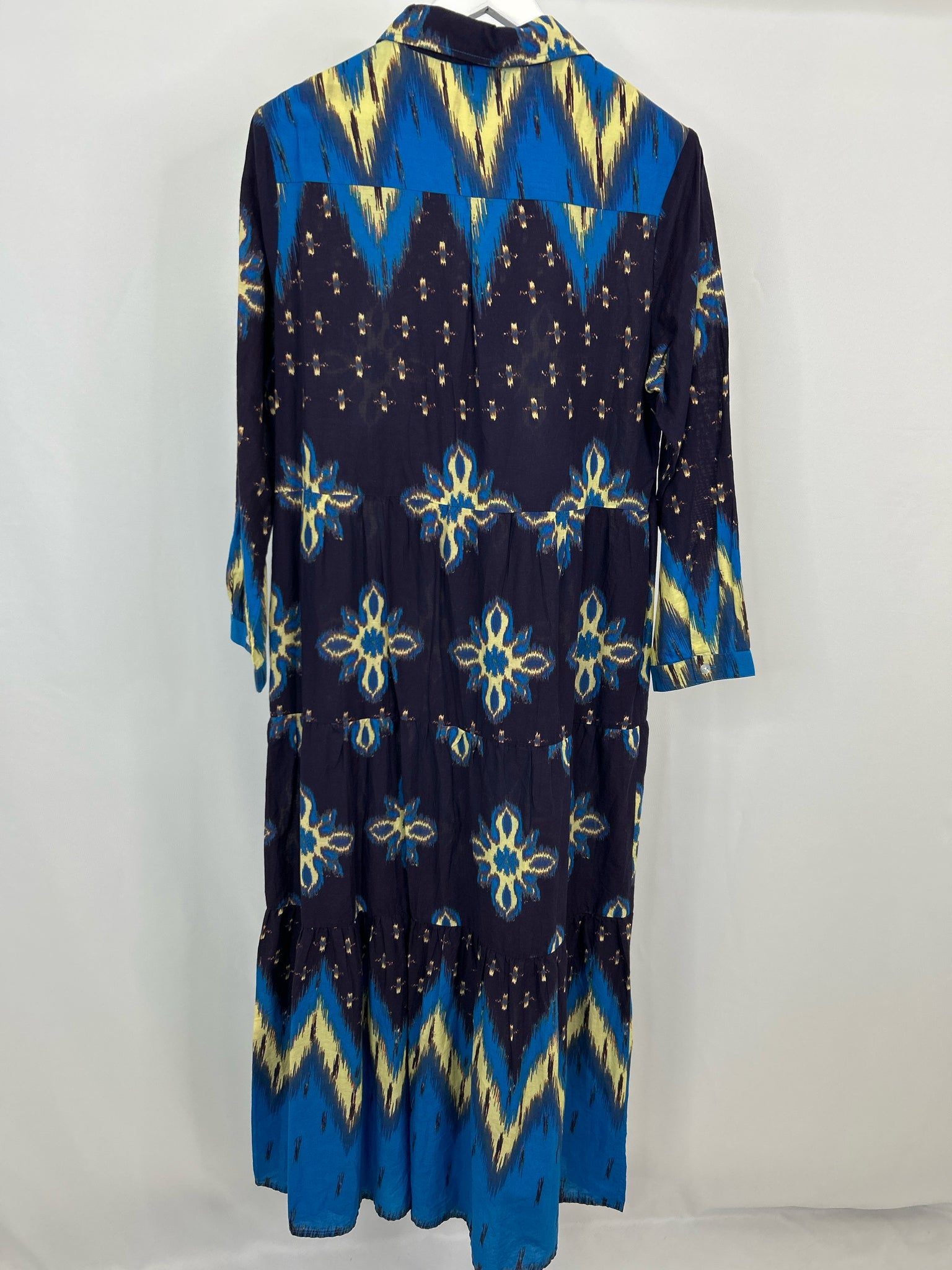 BE BOHO Size L Navy Print Women Dress NWT