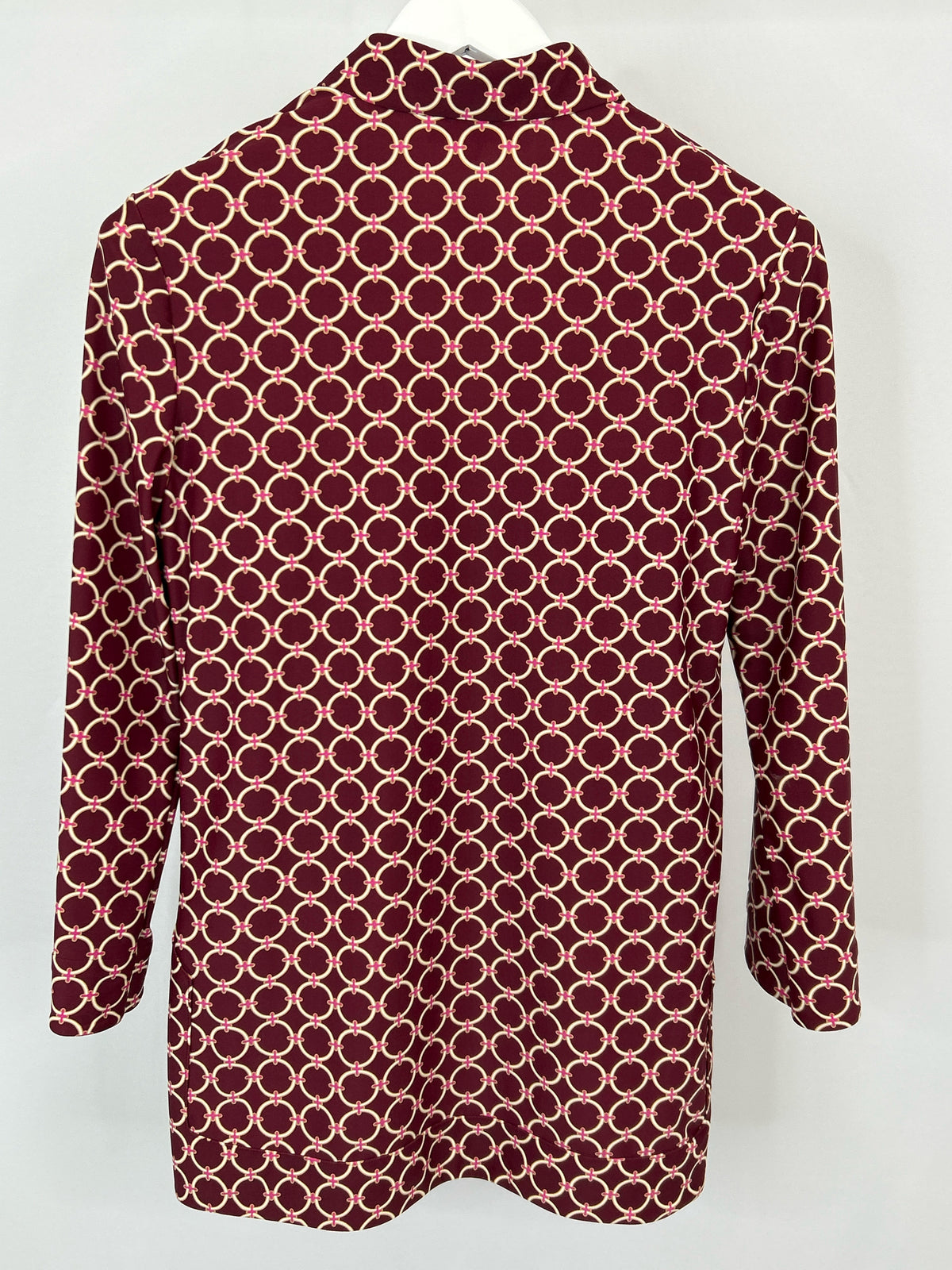 JUDE CONNALLY Size S Burgundy Print Women Tunic