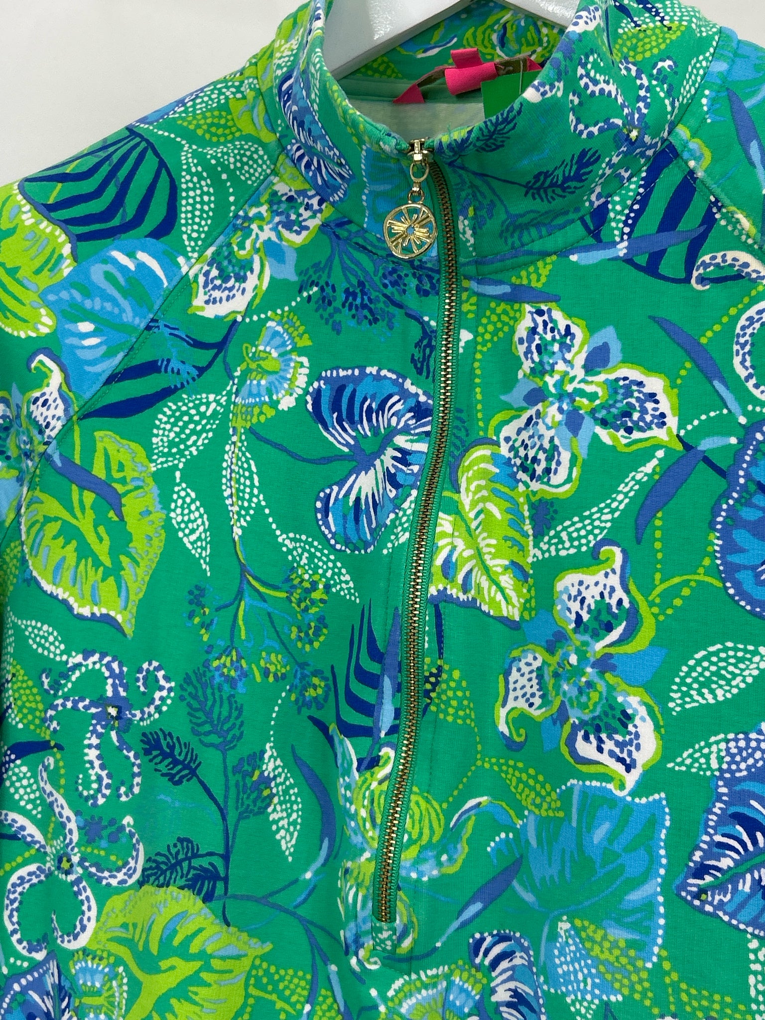 LILLY PULITZER Size M Green Print Women Pullover