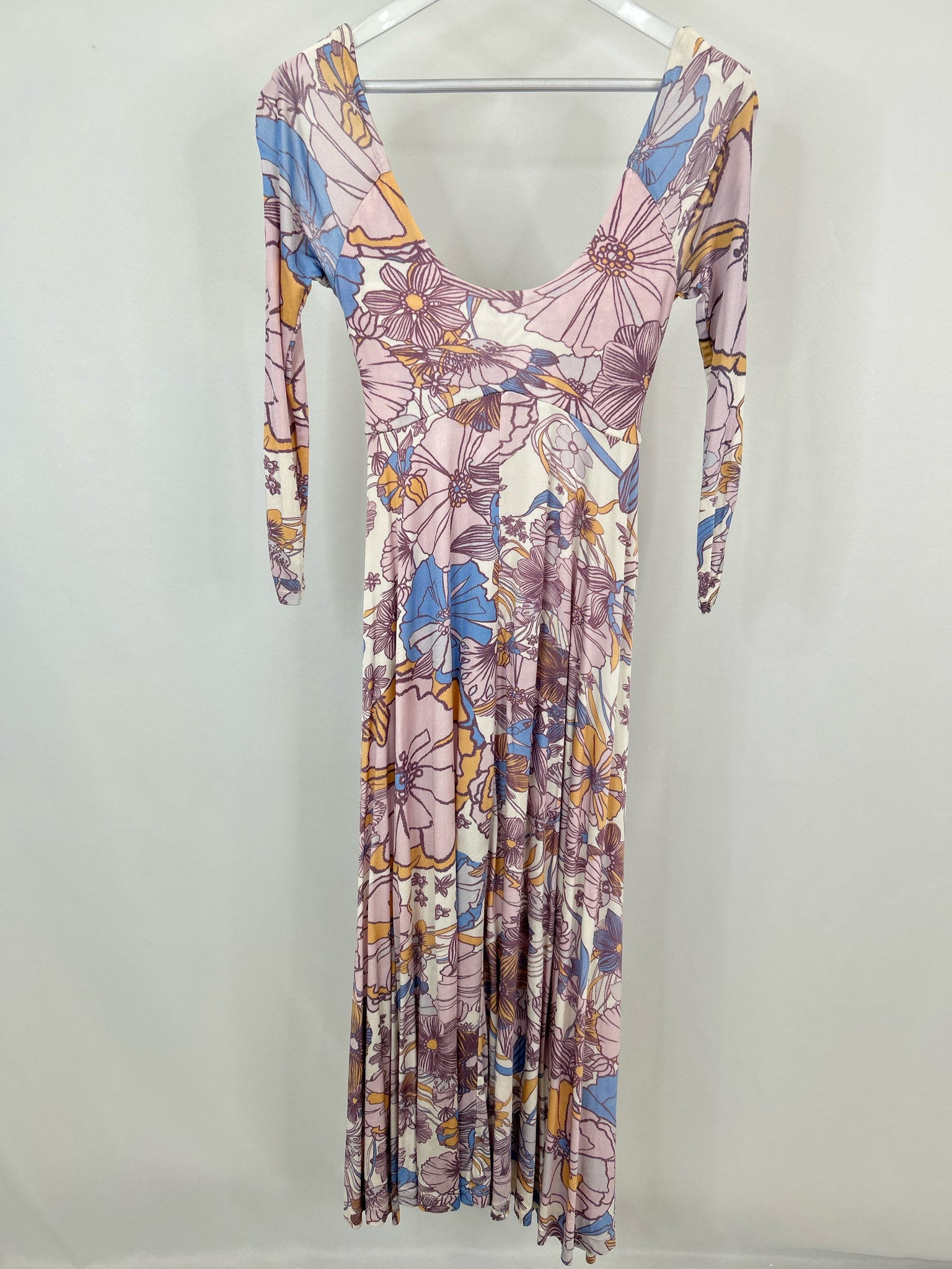 FREE PEOPLE Size XS Purple Print Women Dress