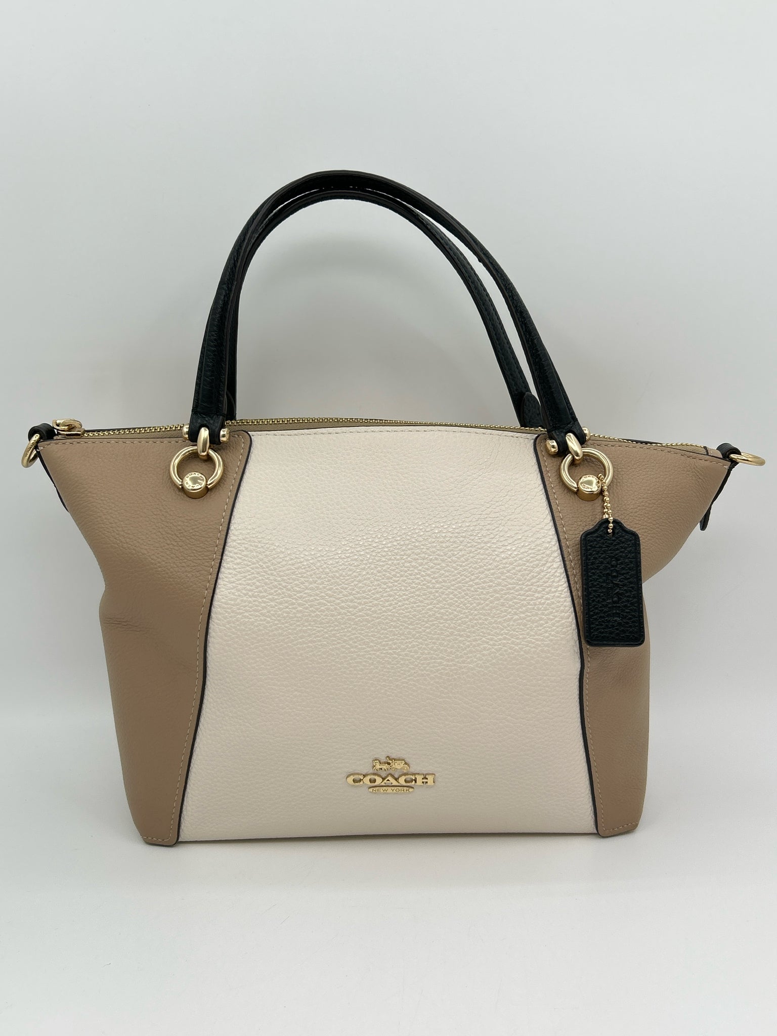 COACH TAUPE AND WHITE Women Purse