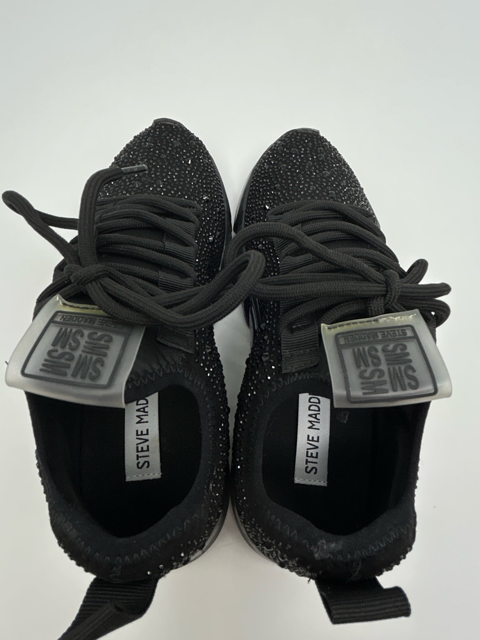 STEVE MADDEN Size 7.5M Black Women Sneakers