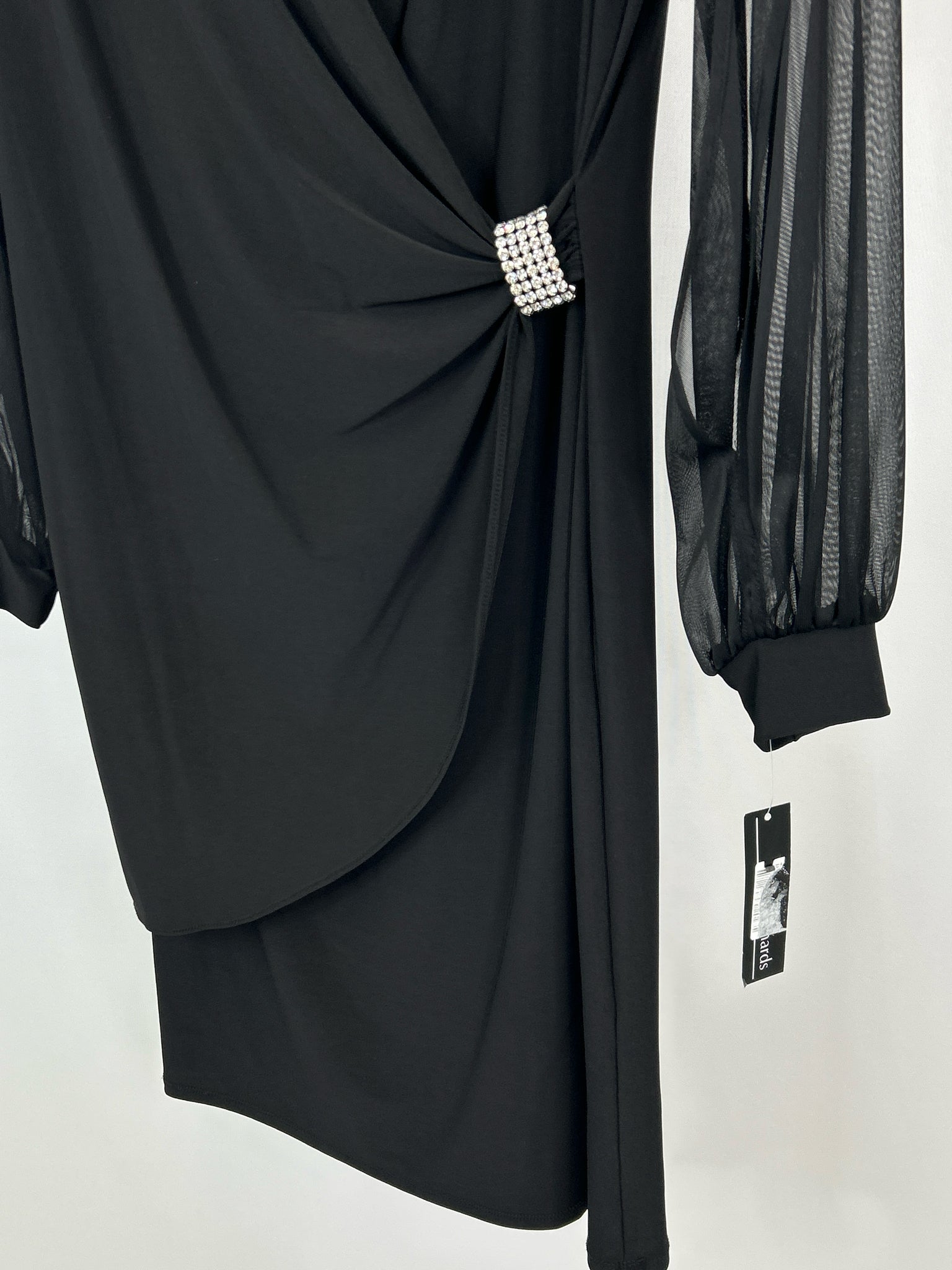R&M RICHARDS Size 8 Black Women Dress NWT