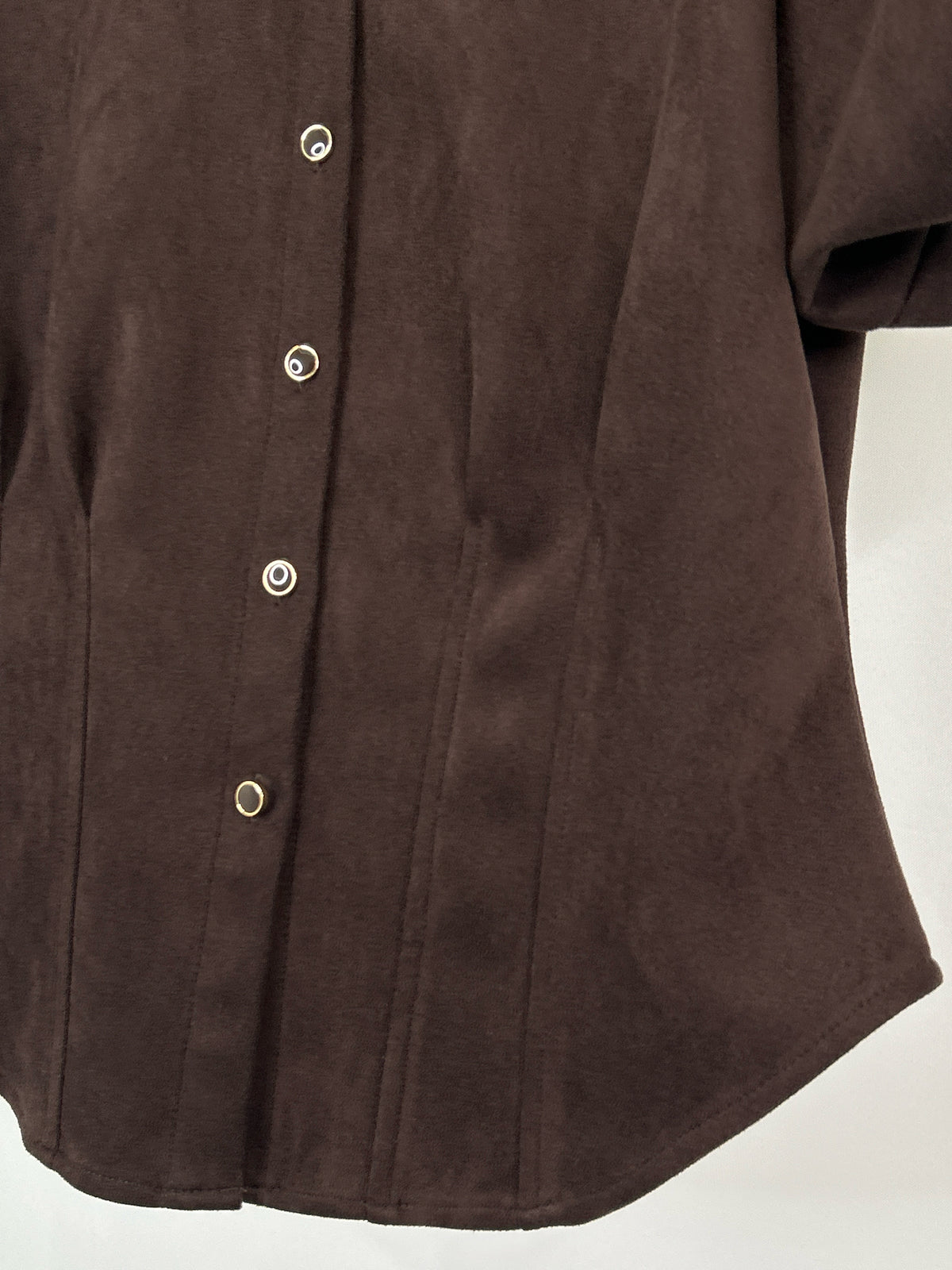 RACHEL ZOE Size M Brown Women Shirt