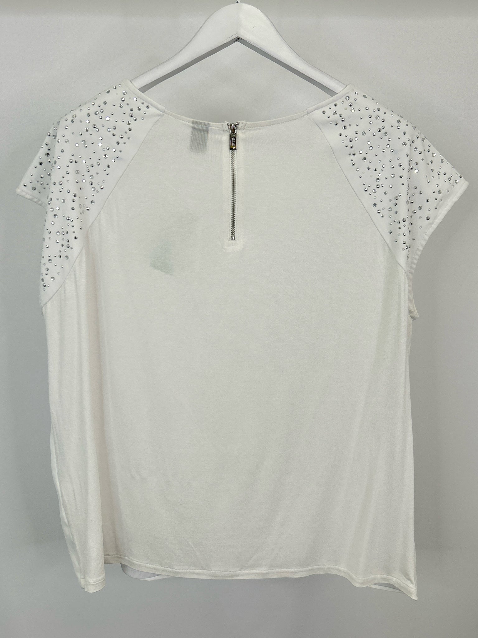 CHICO'S Size 16 White Women Top