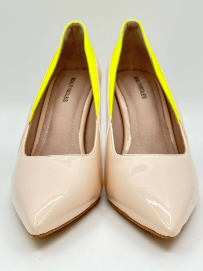 Beautiisoles Size 9 Blush Women's Pumps