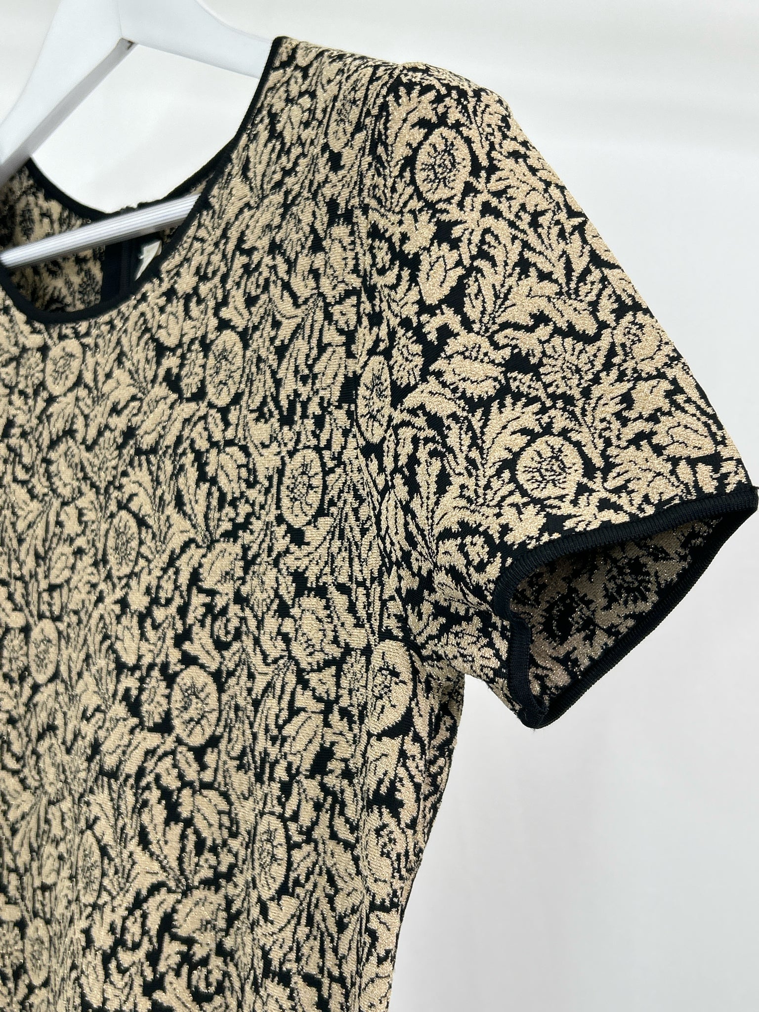 MICHAEL MICHAEL KORS Size XL BLACK AND GOLD Women Dress