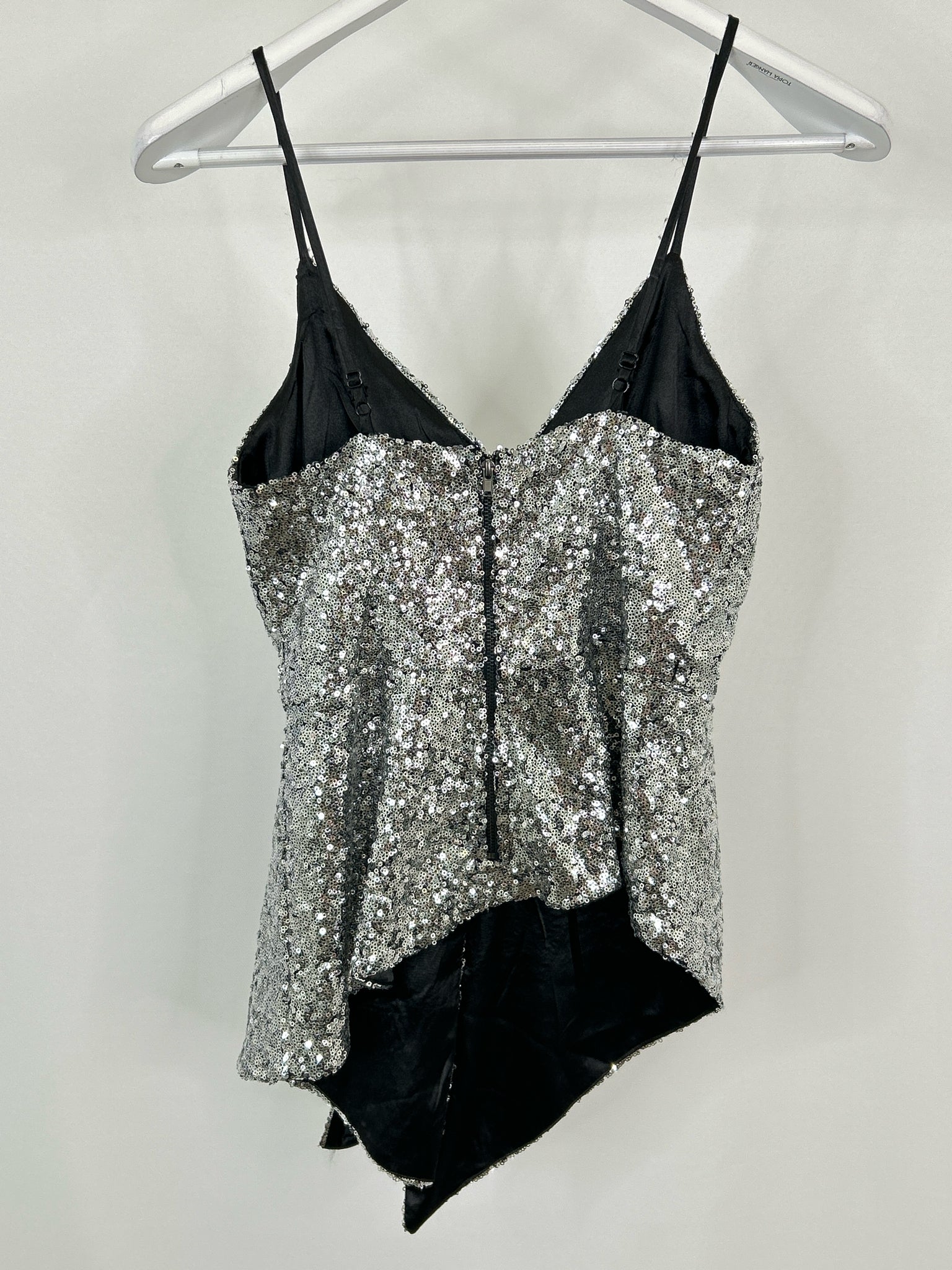 DO+BE Size S Silver Women Top NWT