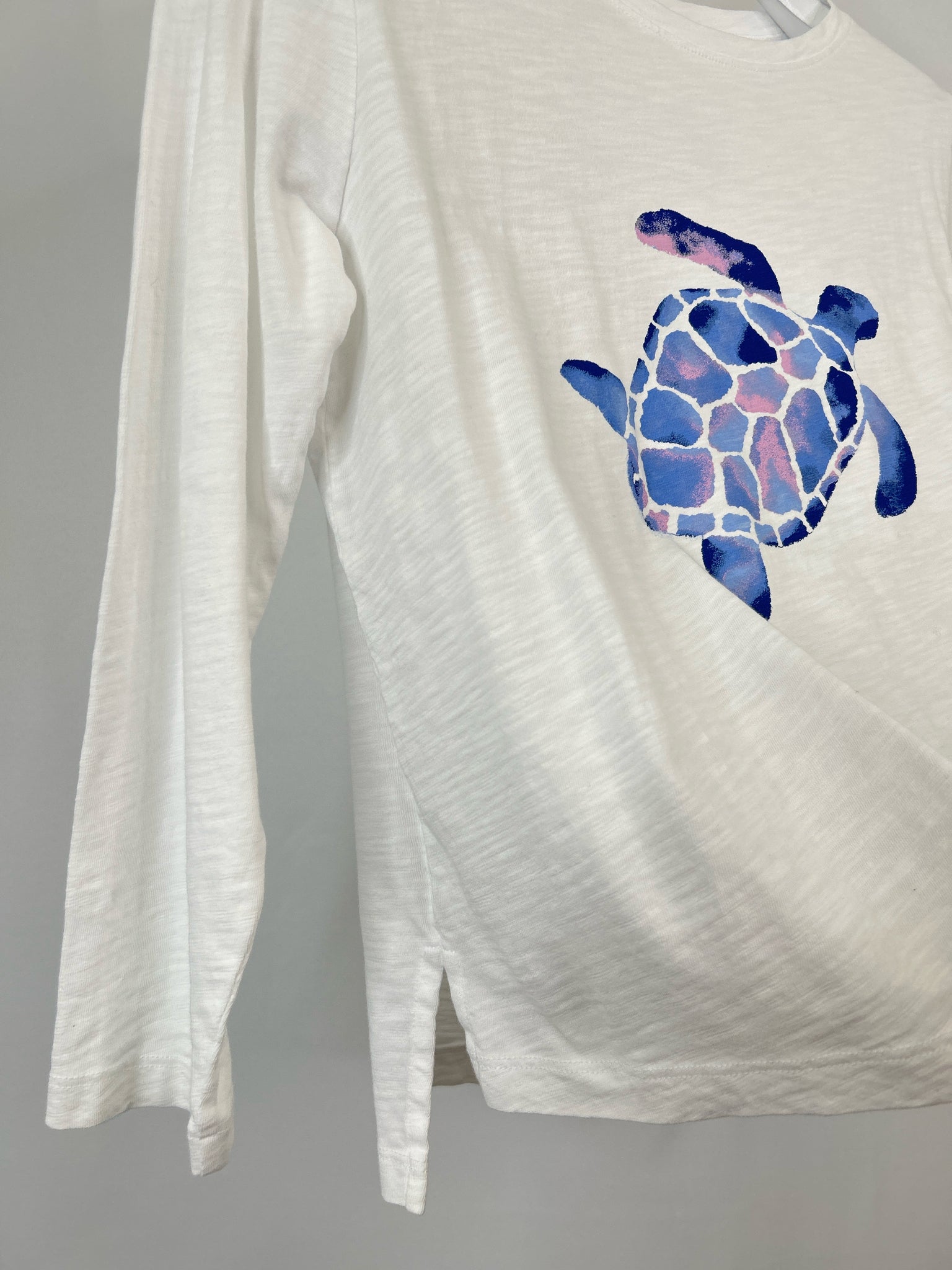 Escape by Habitat Clothes Size S WHITE AND BLUE Women T-shirt