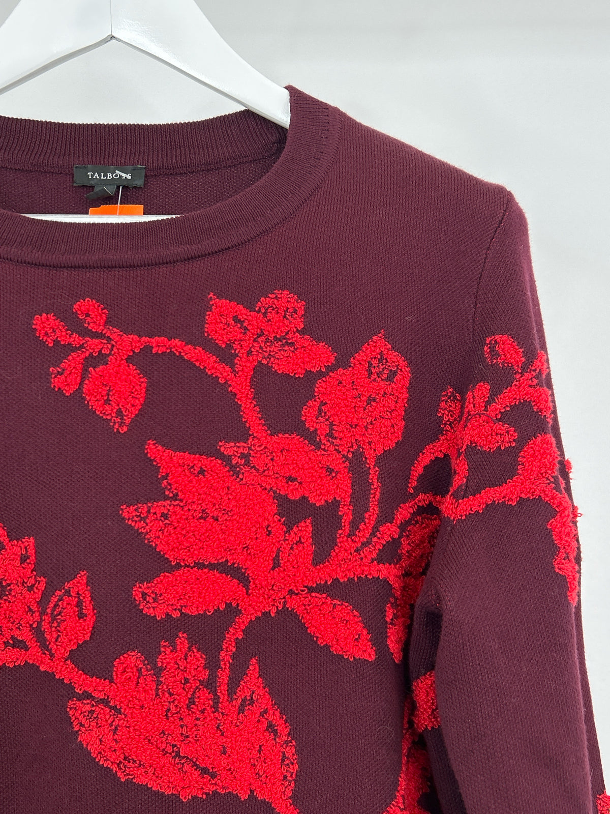 TALBOTS Size L Burgundy Women Sweater