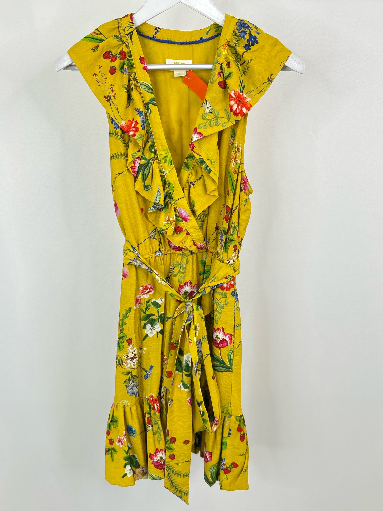 MAEVE Size M YELLOW FLORAL Women Dress