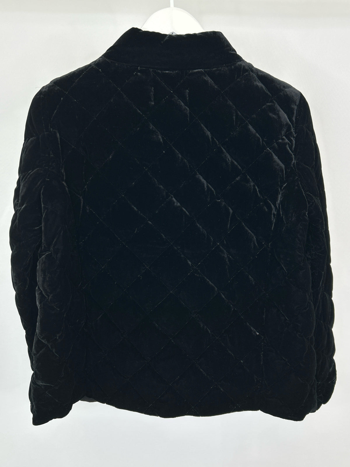 TALBOTS Size 10 Black Velvet Women Jacket