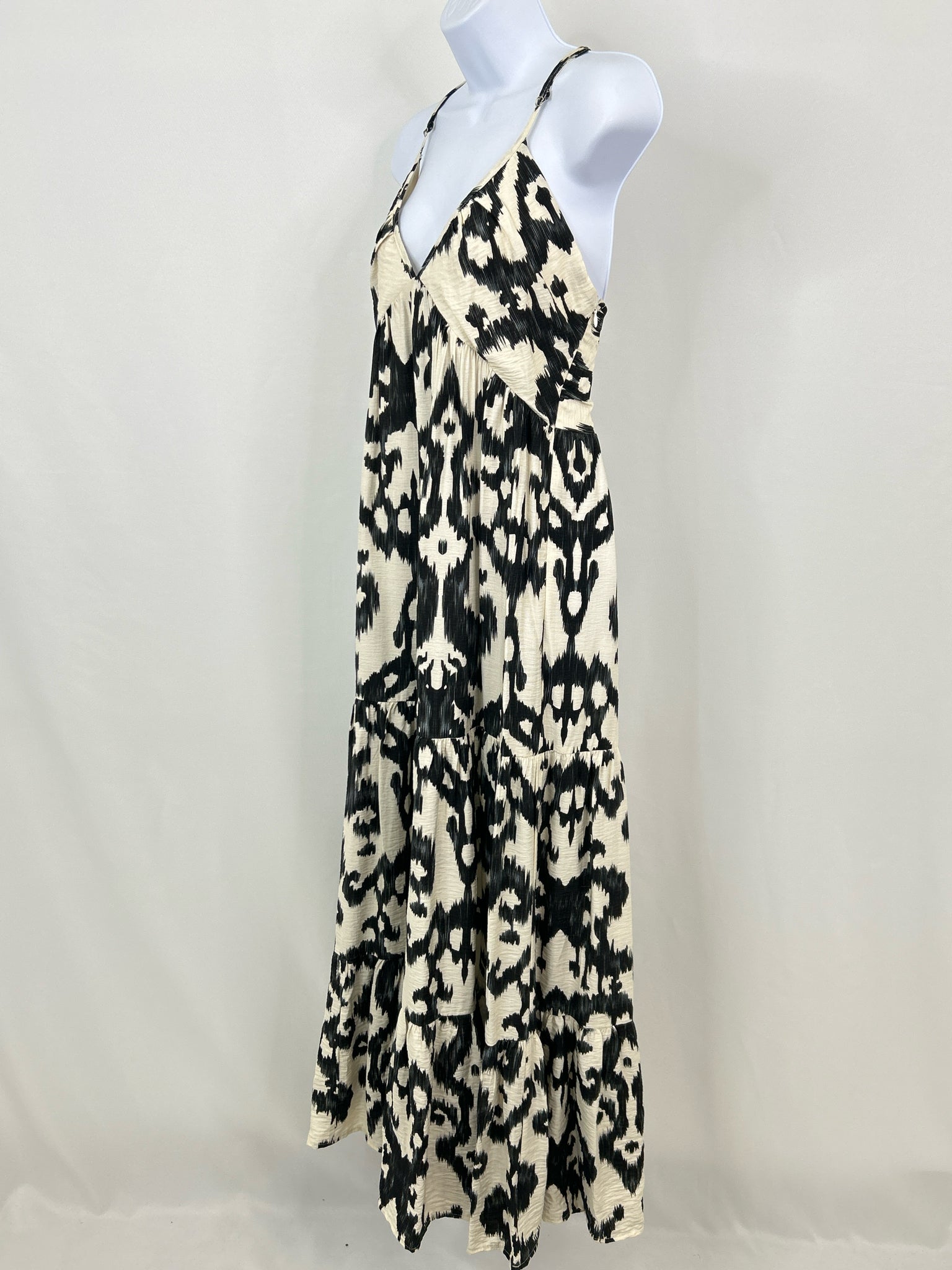 ADORA Size L Black & Cream Women Dress