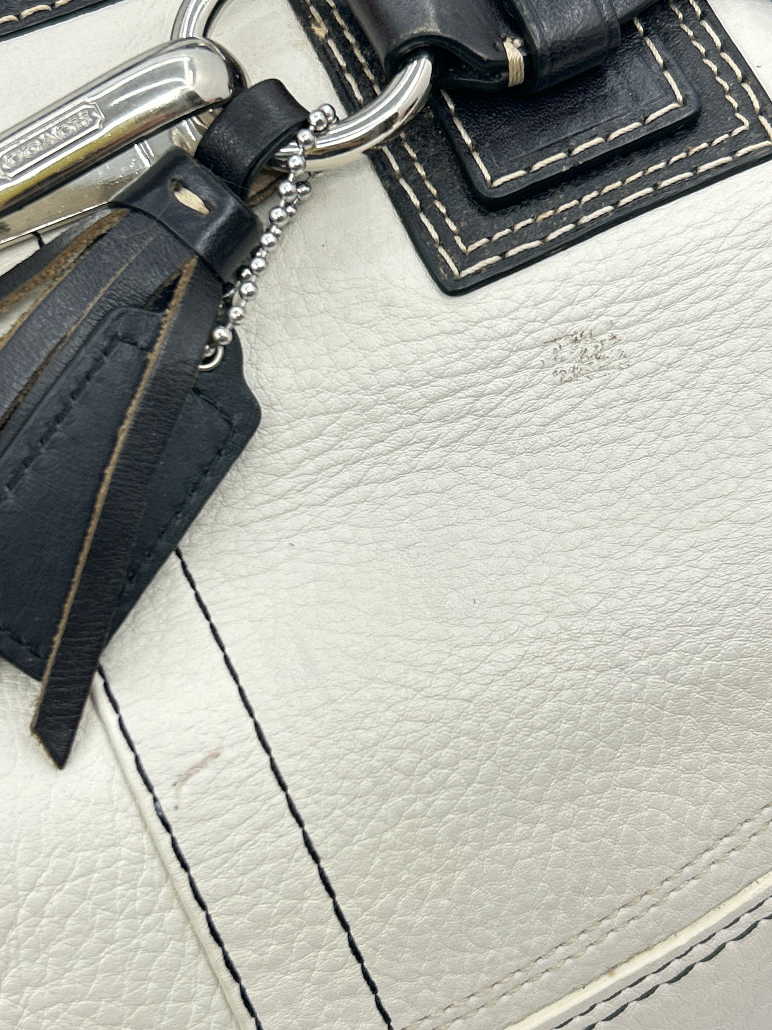 Coach Bone White Women Tote