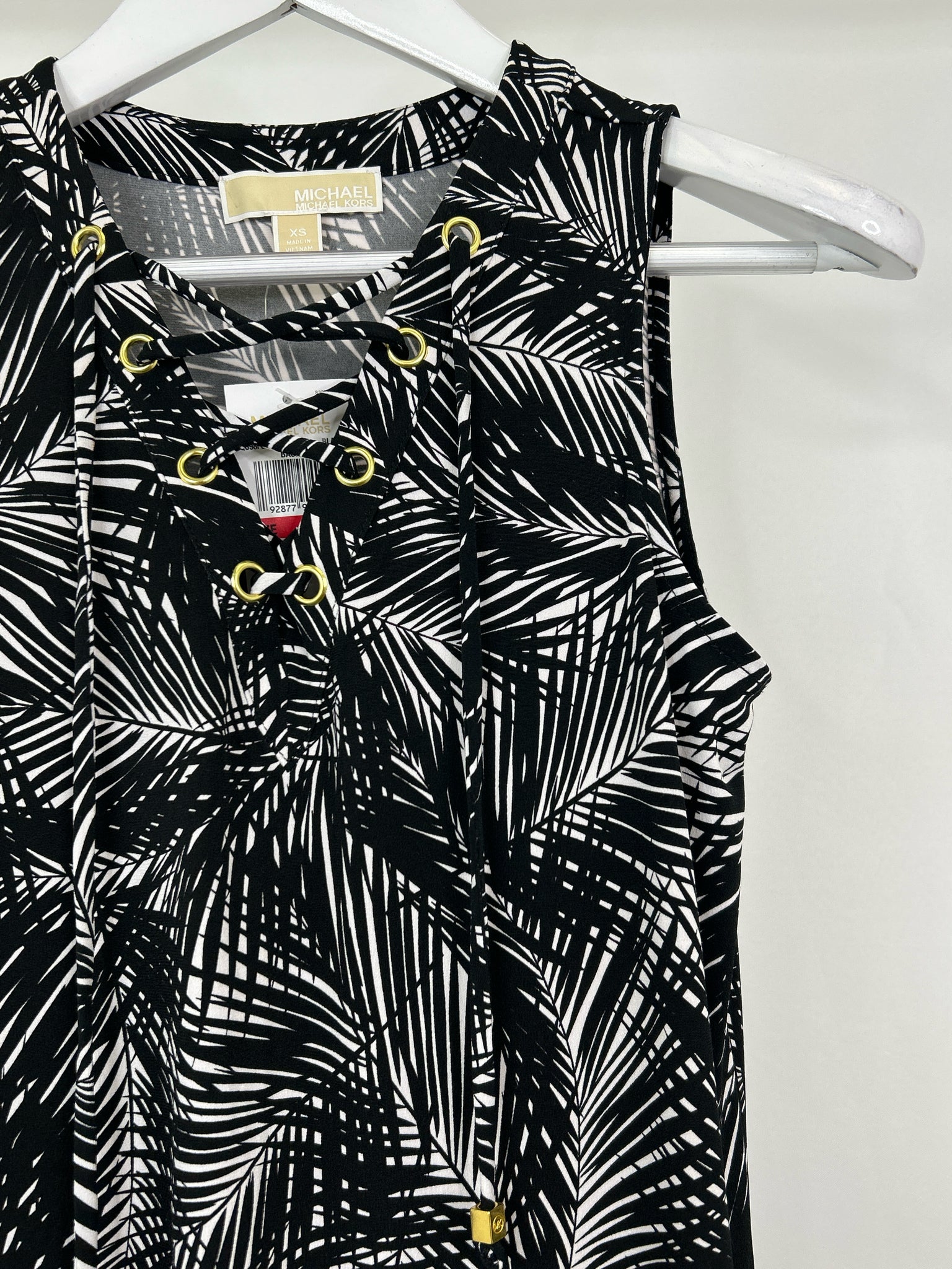 MICHAEL MICHAEL KORS Size XS Black and White Women Dress
