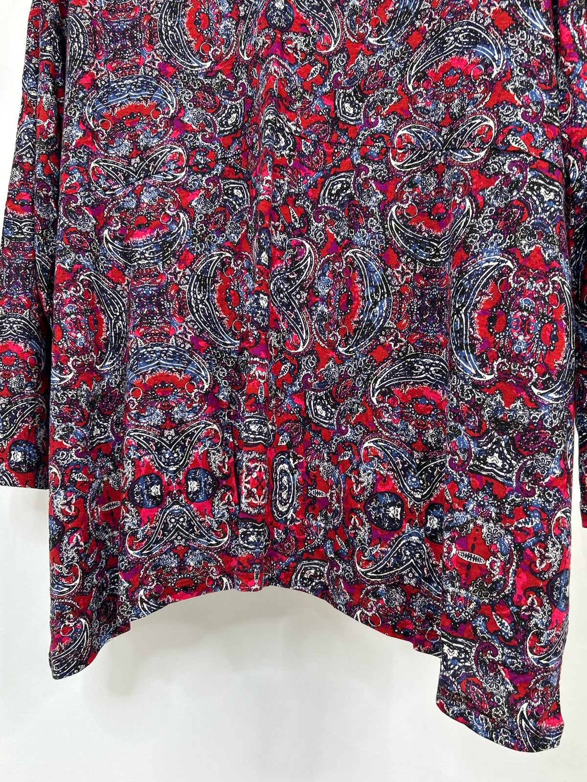 J. Jill Size XL RED & BLUE Women Top
