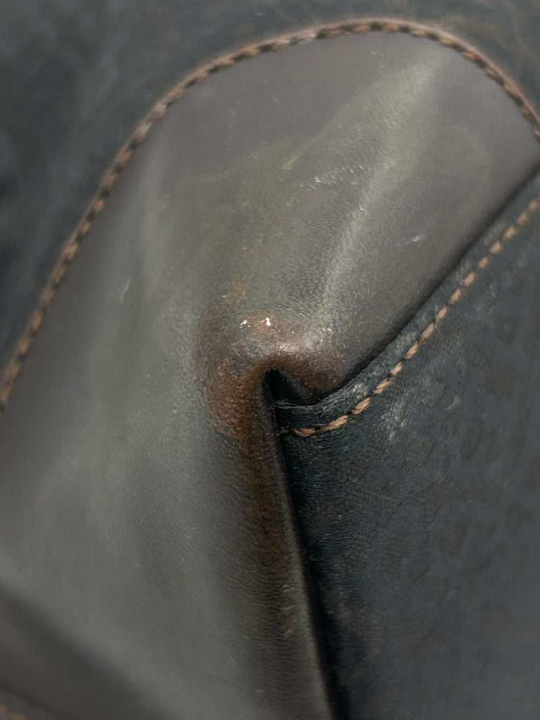 BALLY Dark Brown Monogram Purse