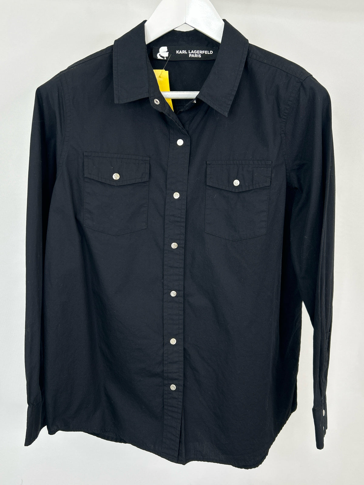 KARL LAGERFELD Size M/L Black Women Shirt