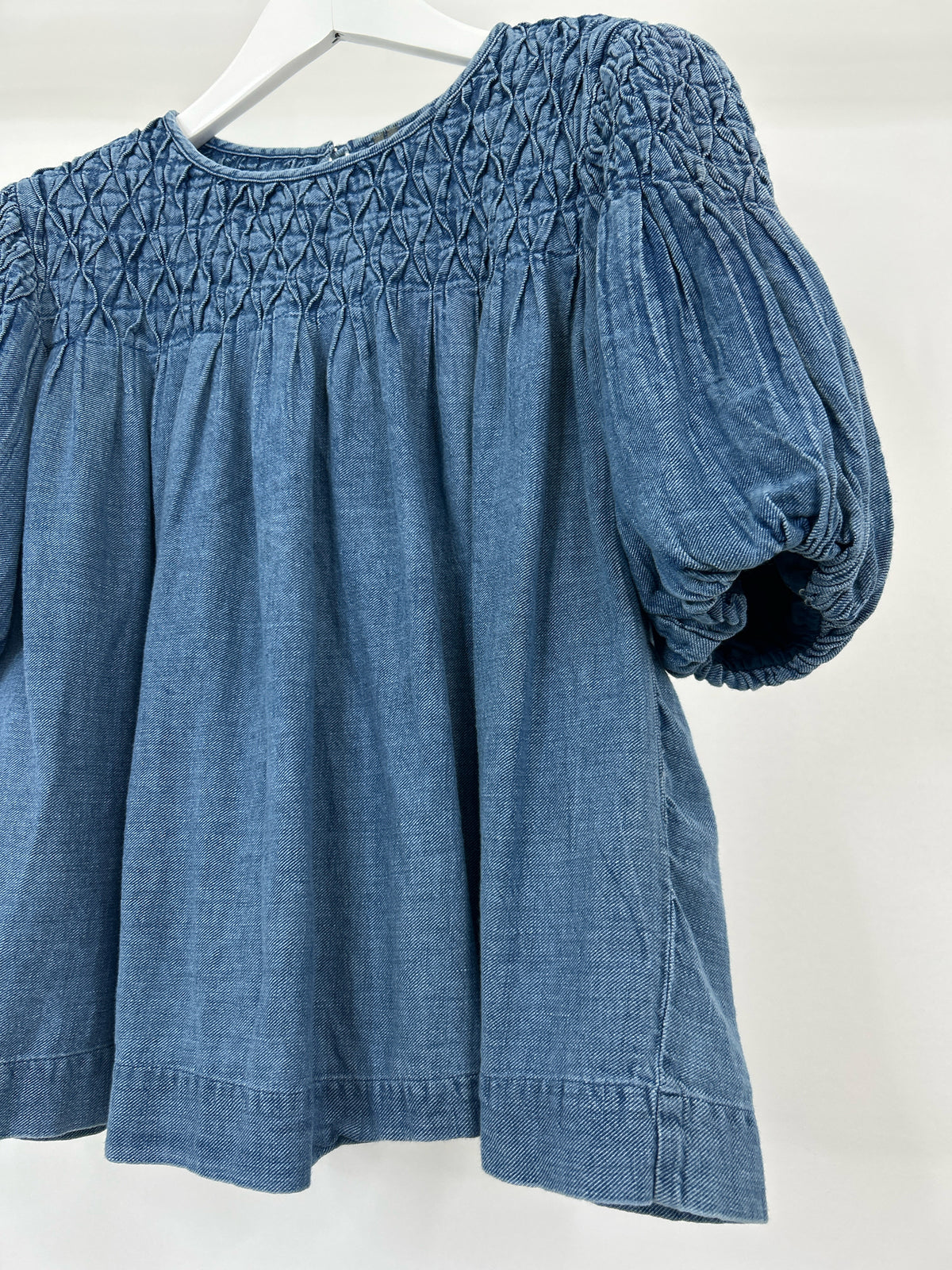 ANTHROPOLOGIE Size S BLUE DENIM Women Top