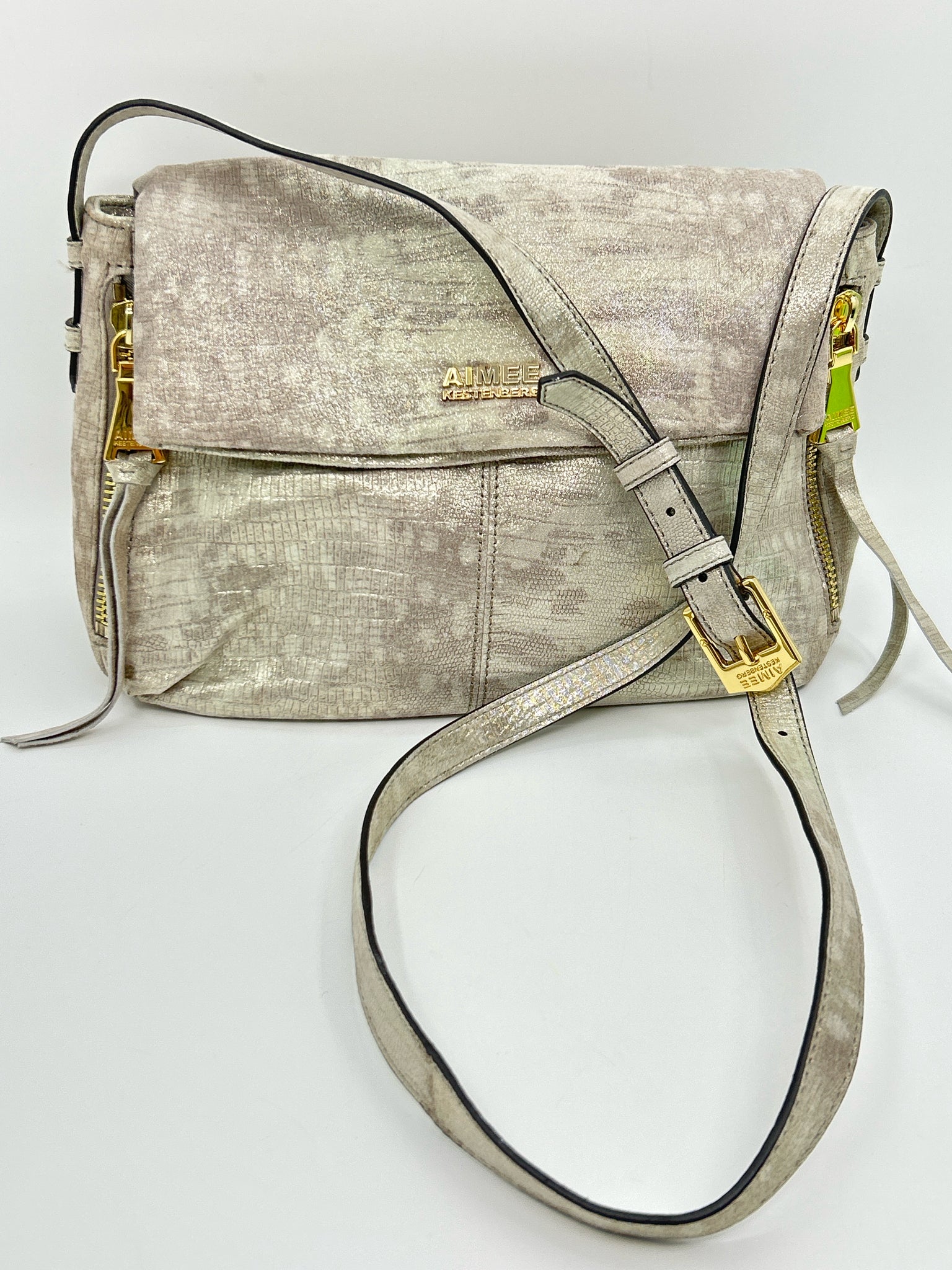 AIMEE KESTENBERG Beige Print Women Purse