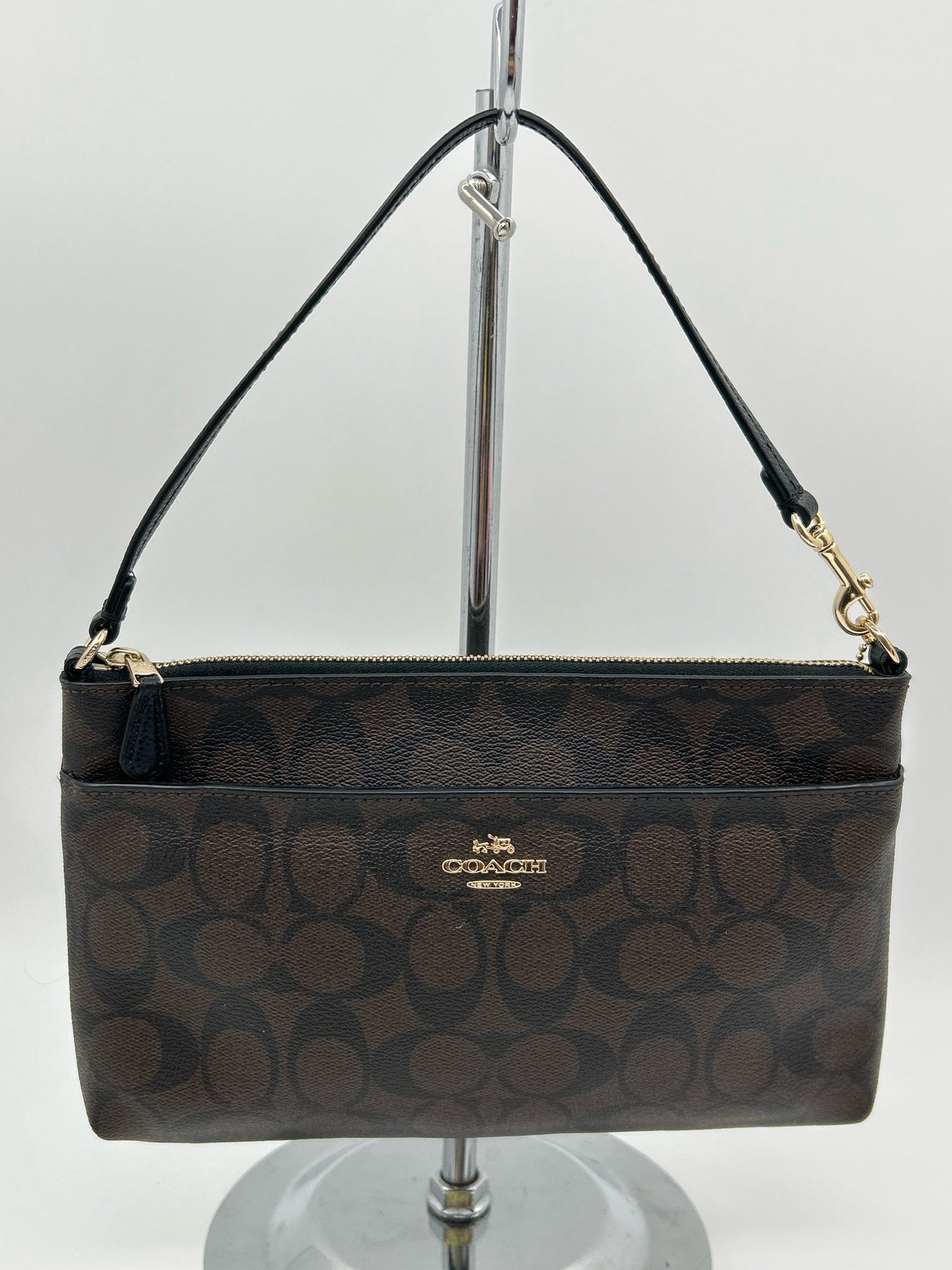 COACH BROWN MONOGRAM Women Wristlet