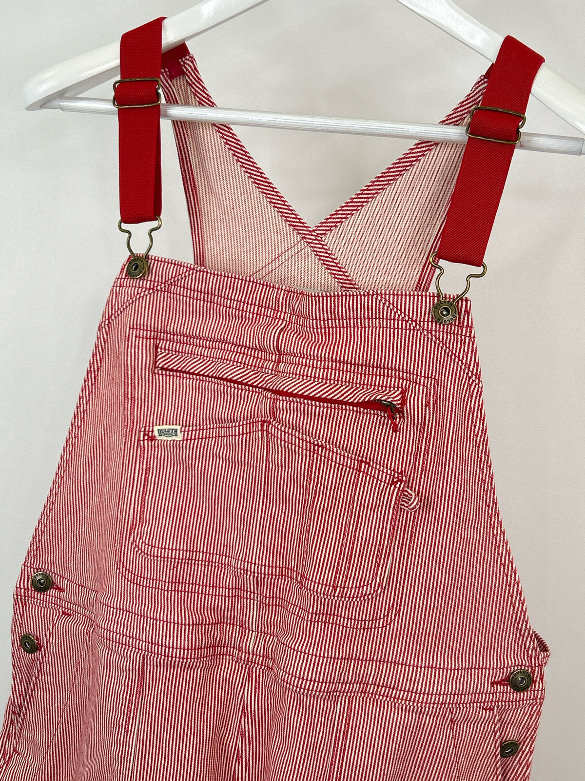 DULUTH TRADING COMPANY Size L red and white Women Overall