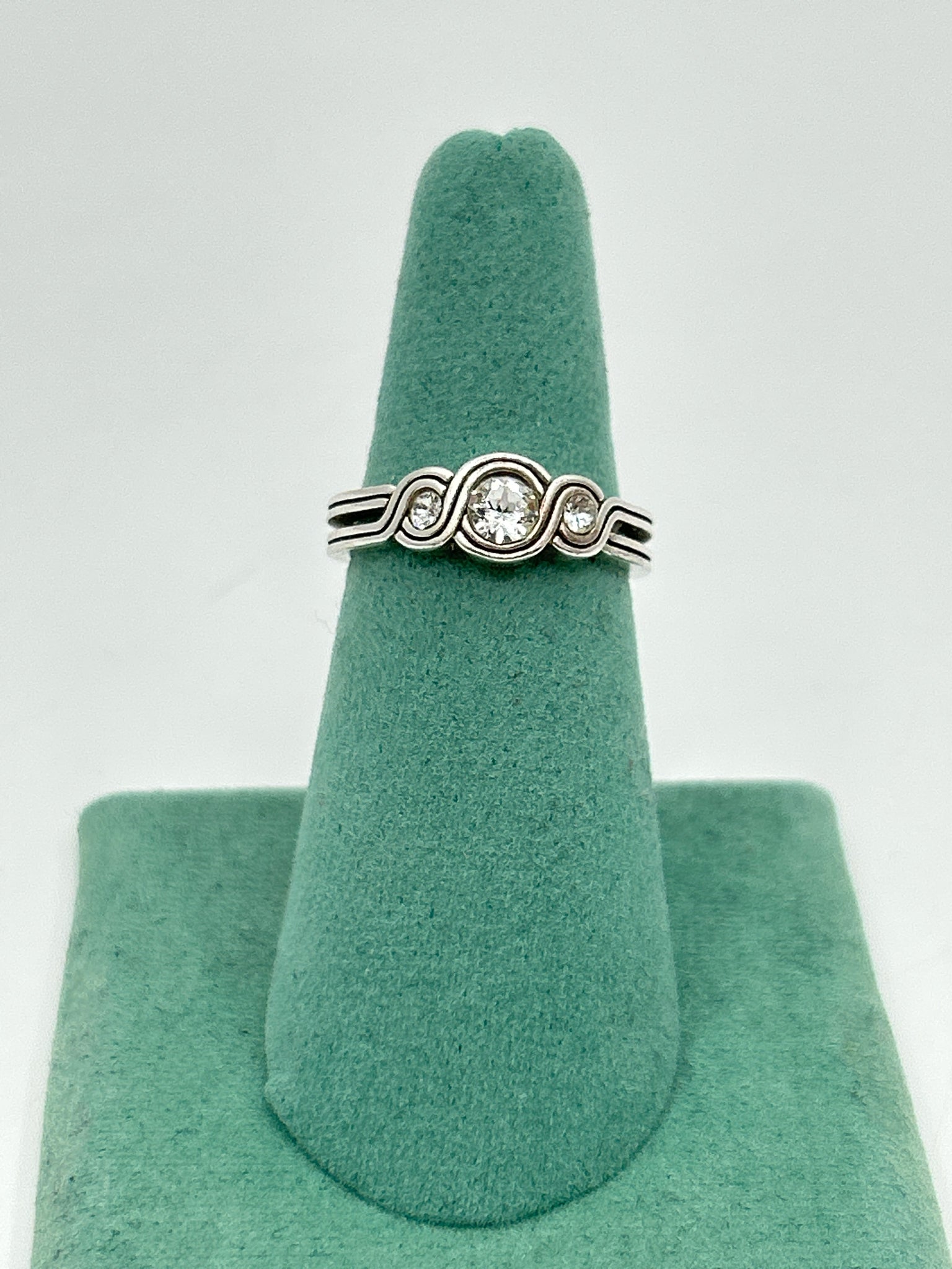 BRIGHTON Silver Plated Infinity Women's Size 8 Ring