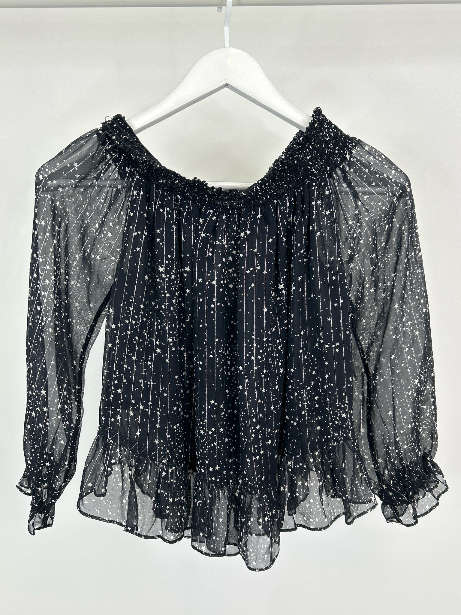 LOVE SHACK FANCY Size 0 Black and White Women Top