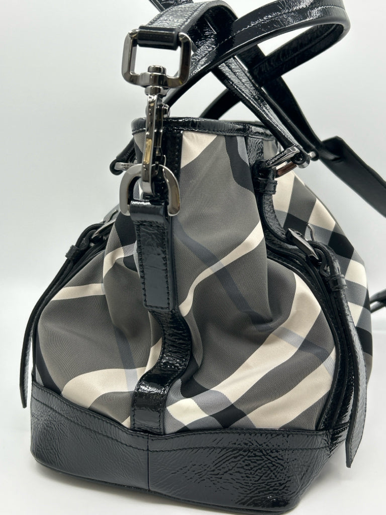 BURBERRY Black Plaid Women's Purse