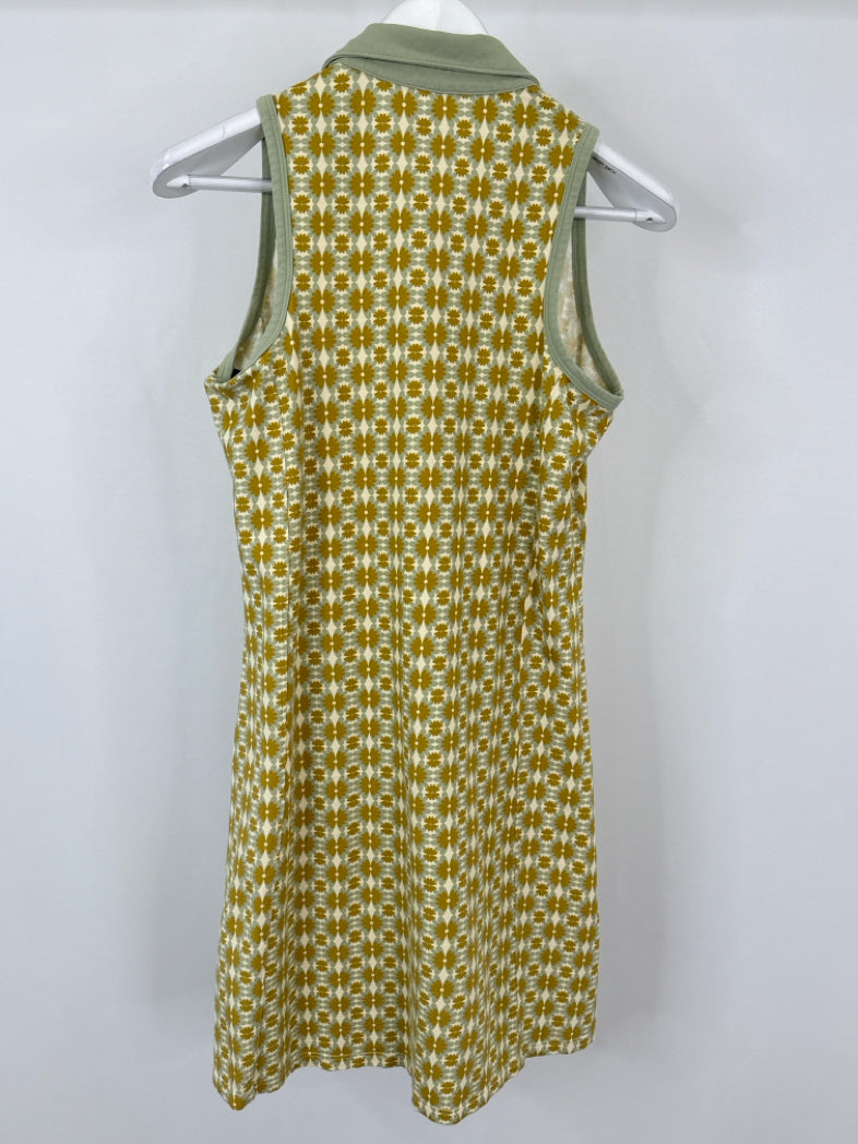 SPARTINA 449 Size S Green & Yellow Women Dress
