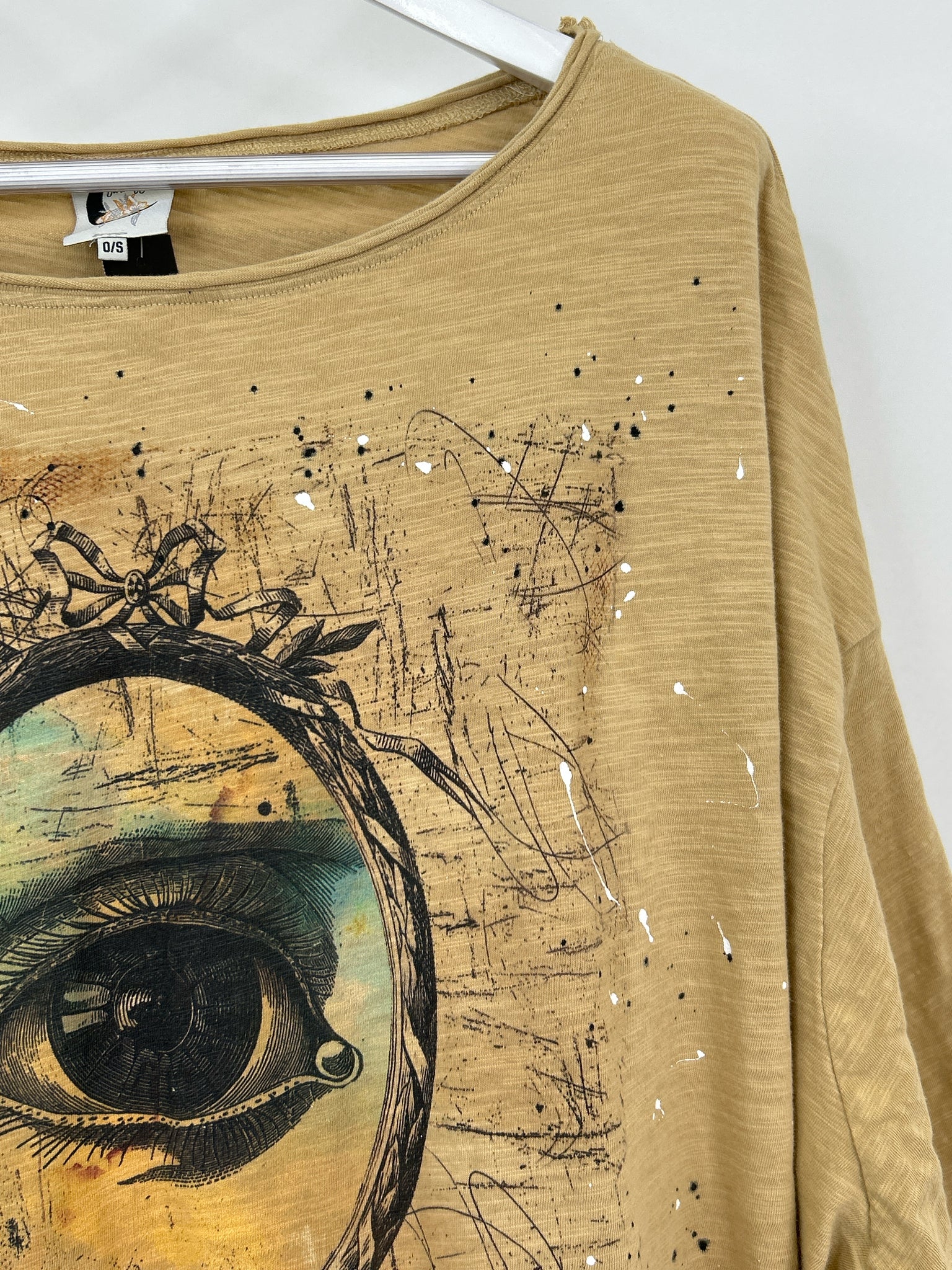JADED GYPSY Size One Size Pale Yellow Women Top