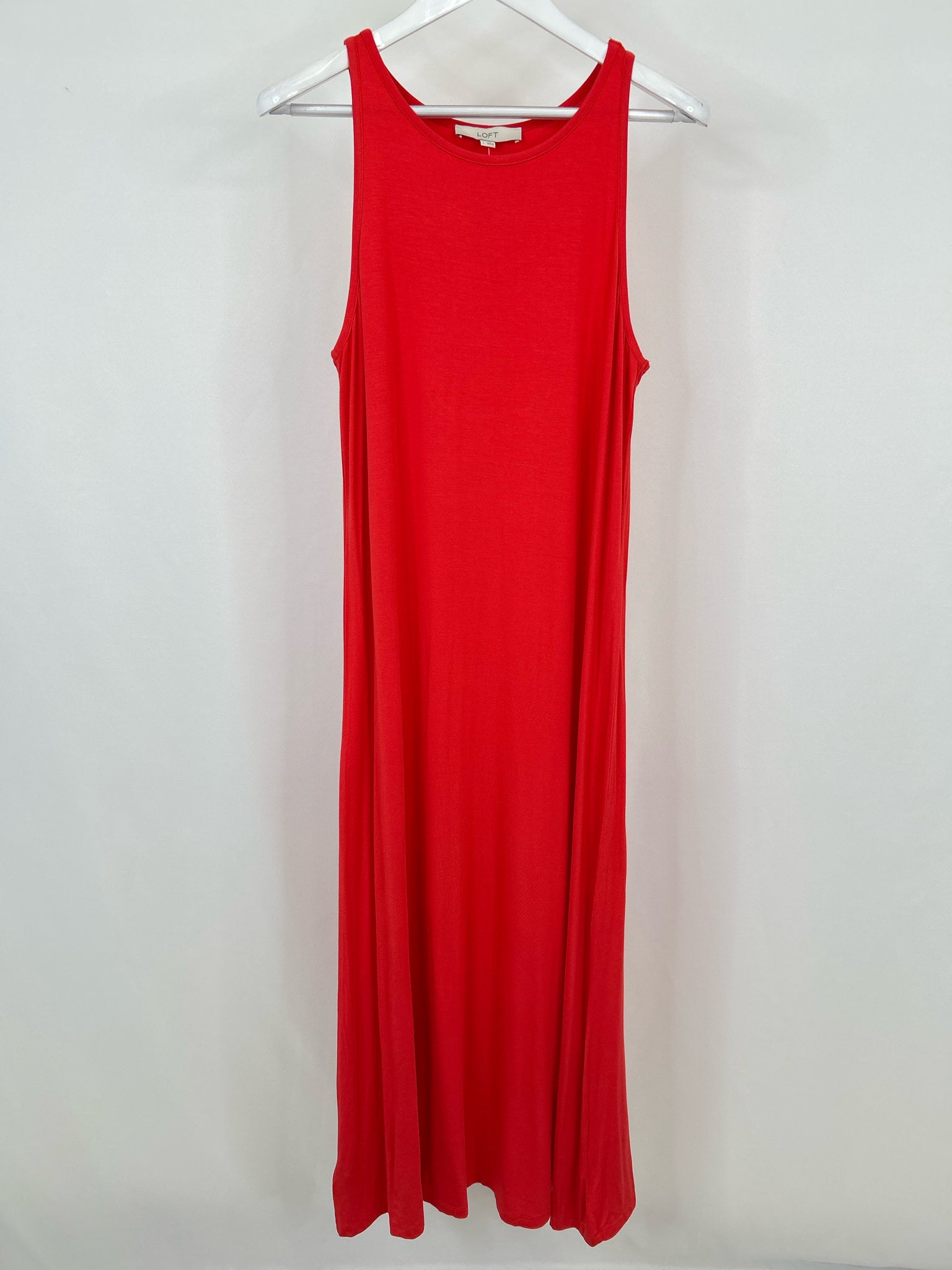 LOFT Size L Red Women Dress NWT