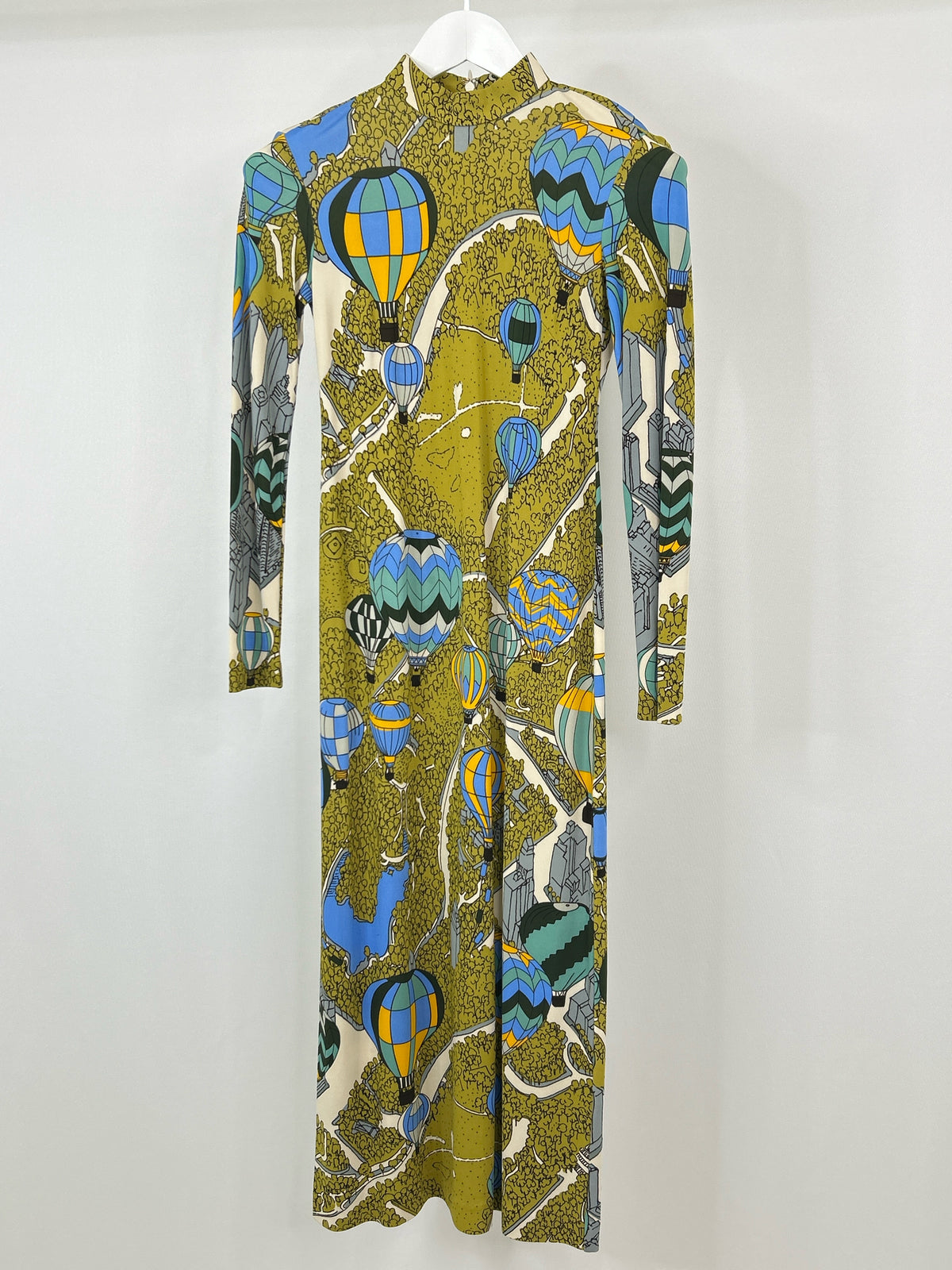 TORY BURCH Size 0 Green Print Women Dress