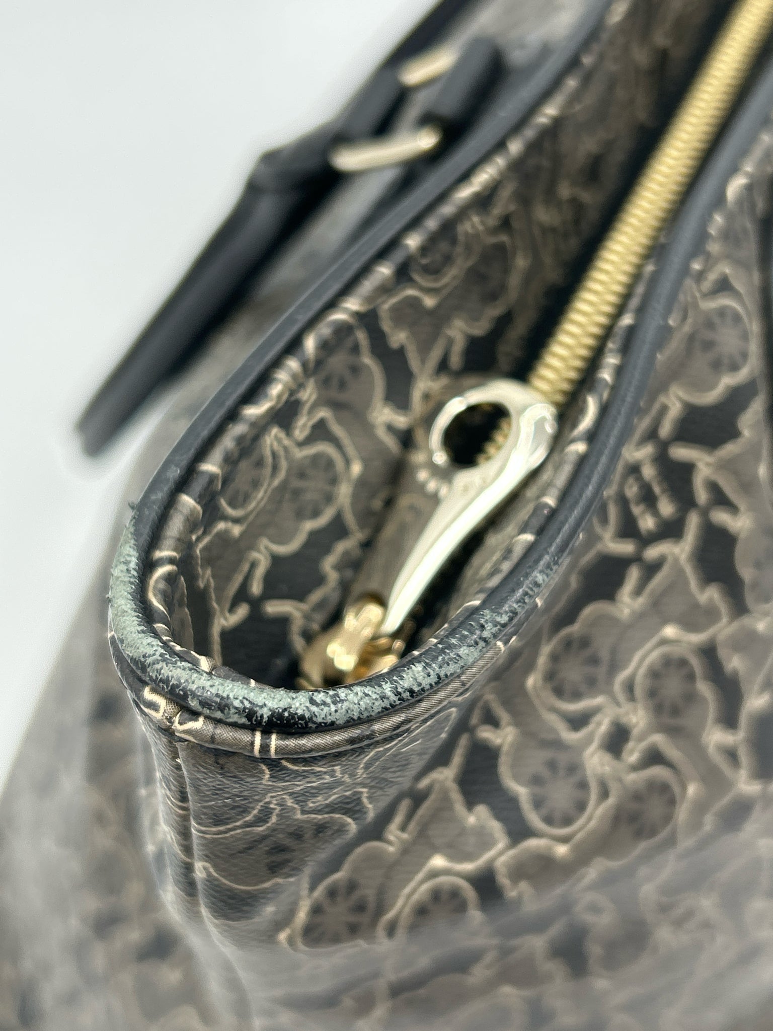 CELINE Black and Grey Women Purse Tote