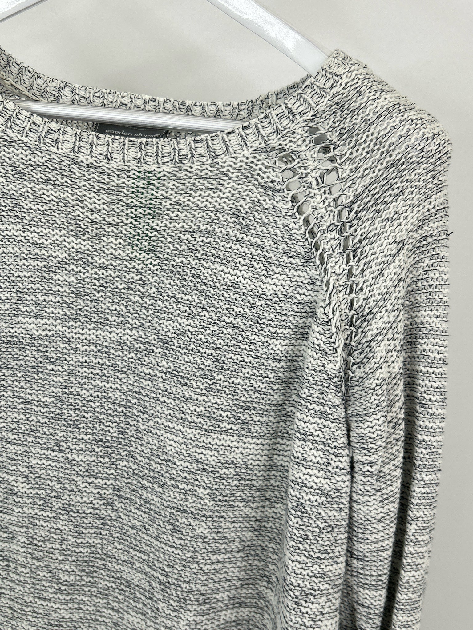 WOODEN SHIPS Size S/M Black & White Women Sweater