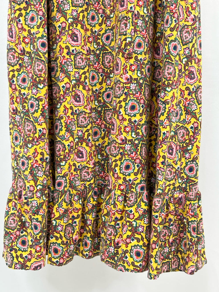BODEN Size 20/22R Yellow Print Women's Dress