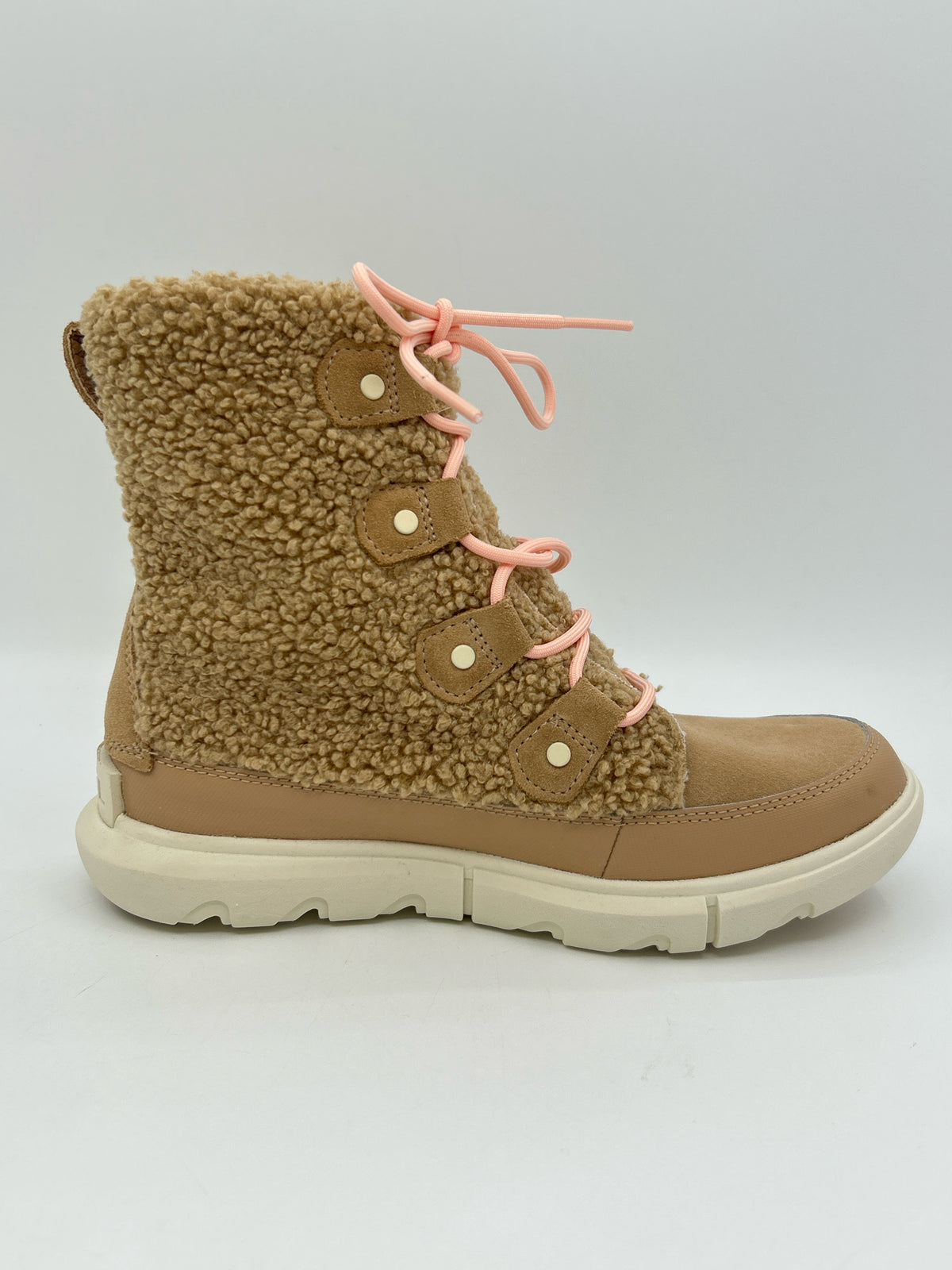 SOREL Size 7.5 BEIGE AND PINK Women Booties