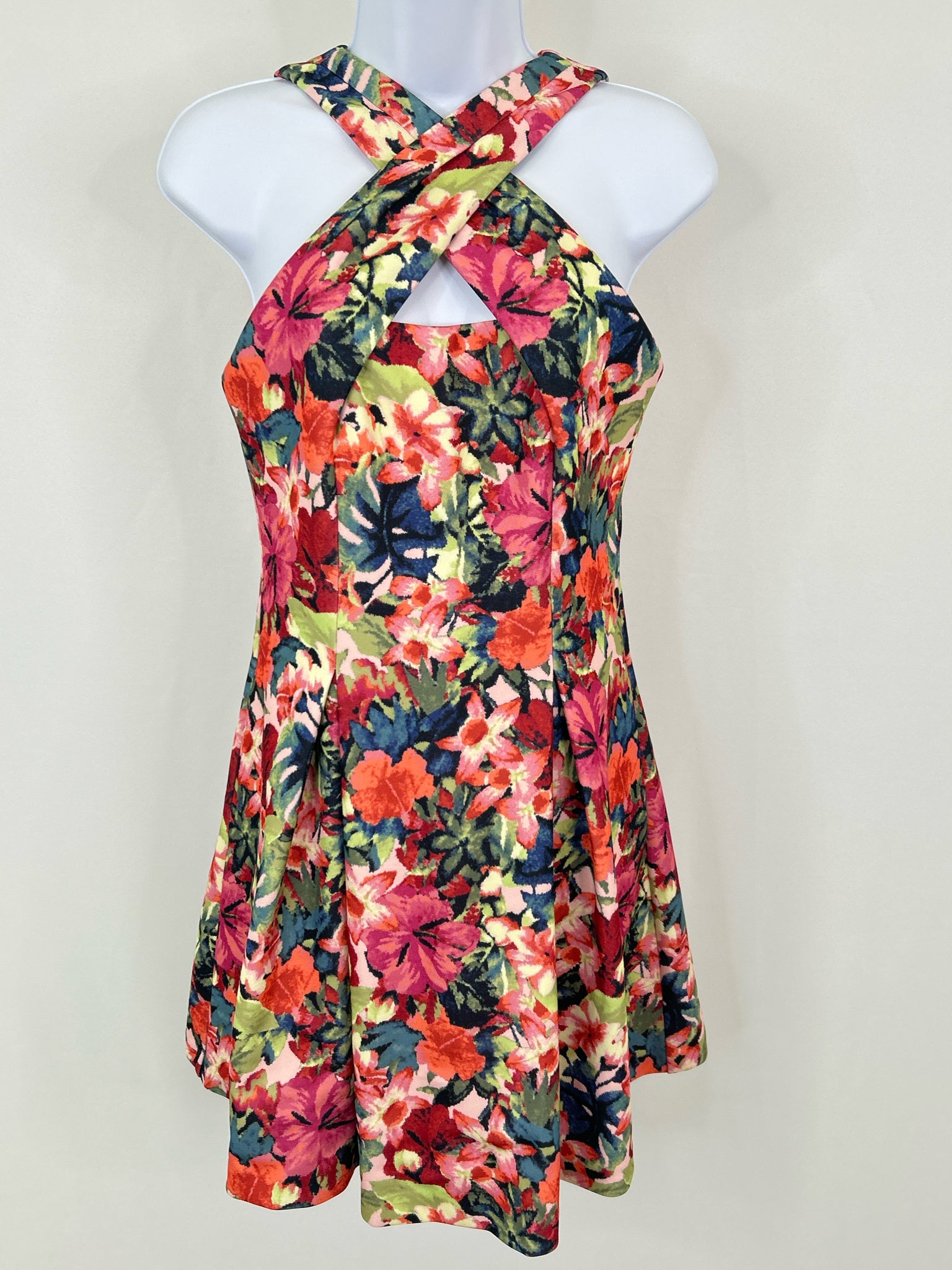 VINCE CAMUTO Size 4P Pink floral Women Dress
