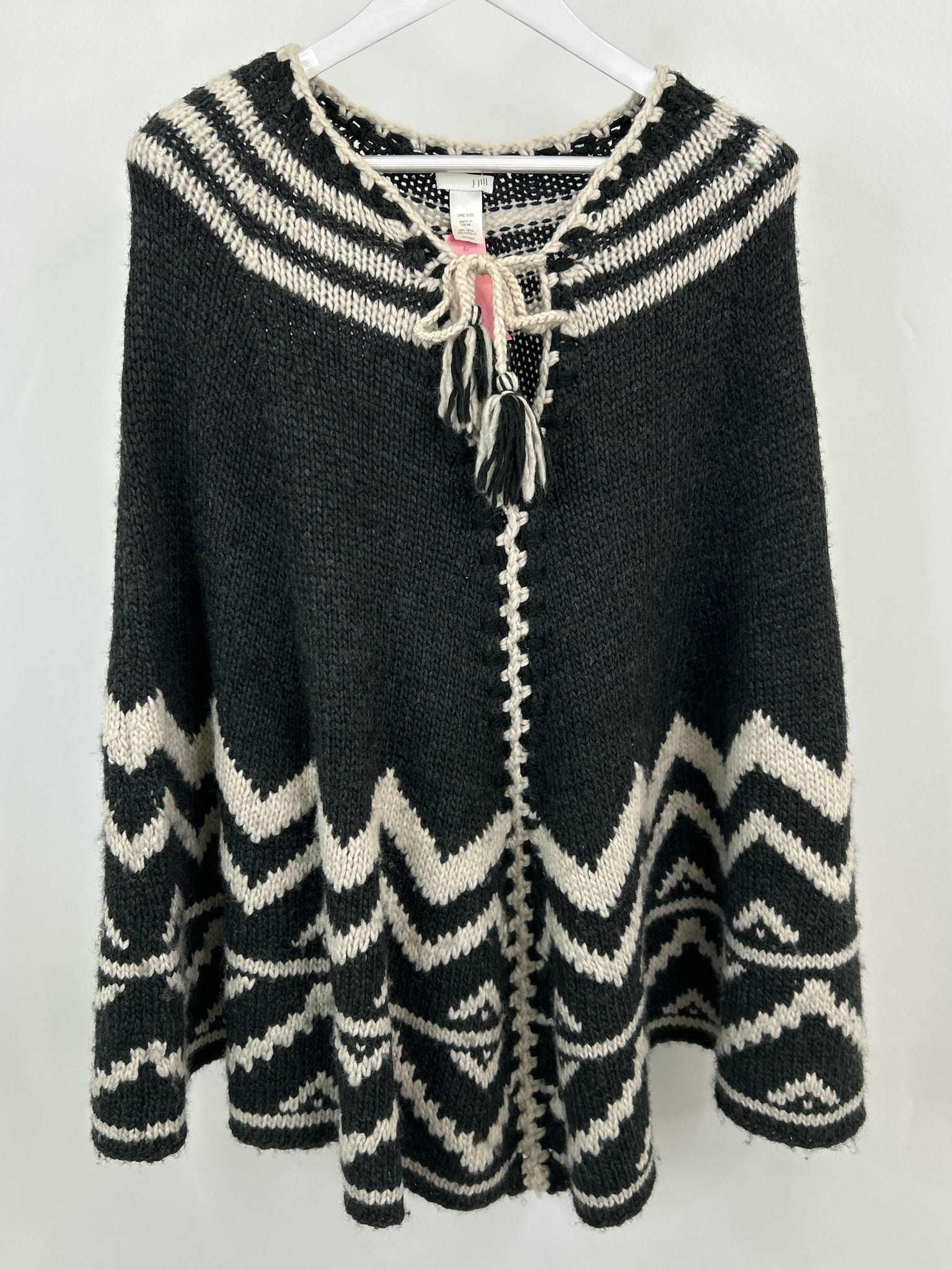 J. JILL Size One Size Grey Women Poncho