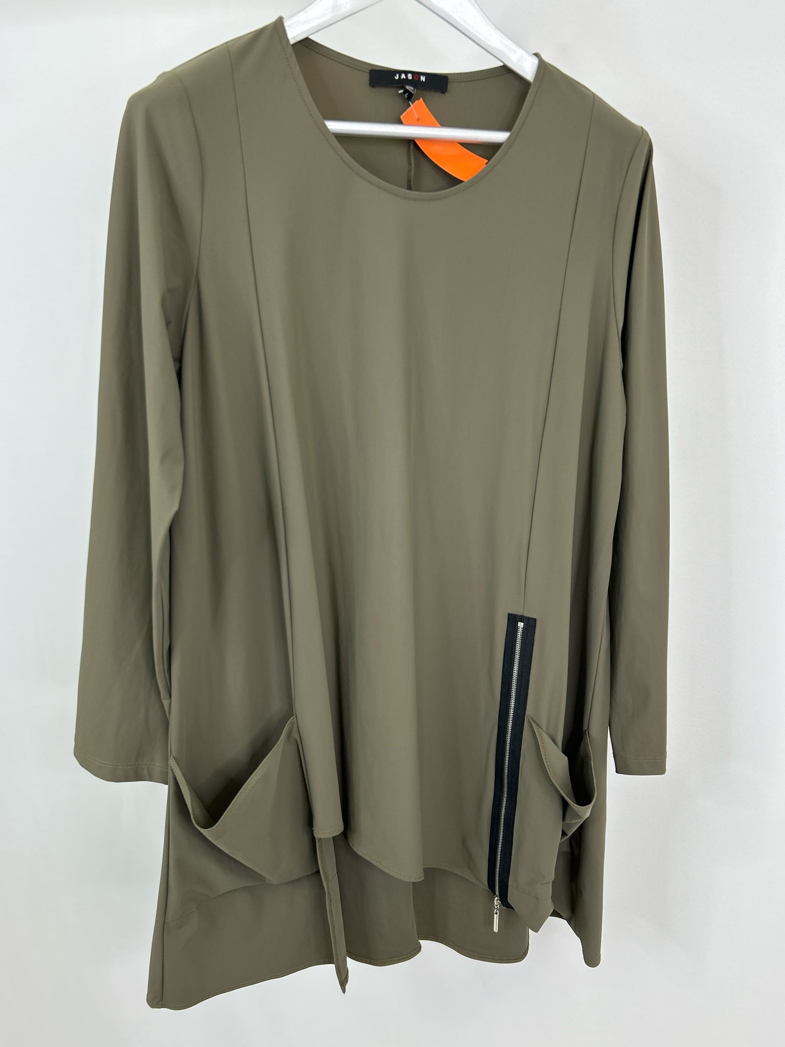 JASON Size L OLIVE GREEN Women Tunic