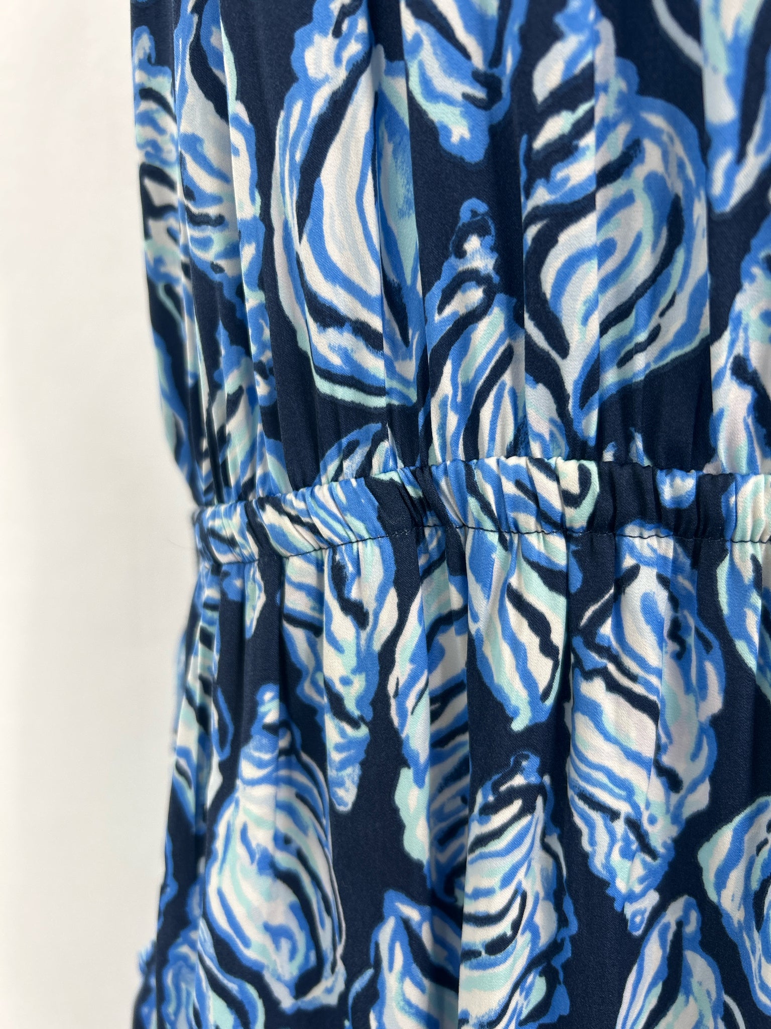 LILLY PULITZER Size L Blue Print Women Jumpsuit