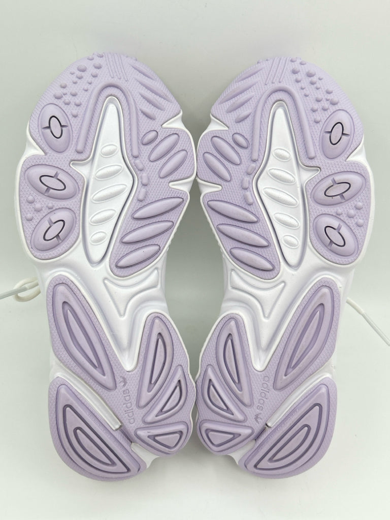 ADIDAS Women Size 5.5 White and Purple Ozweego Sneakers NIB