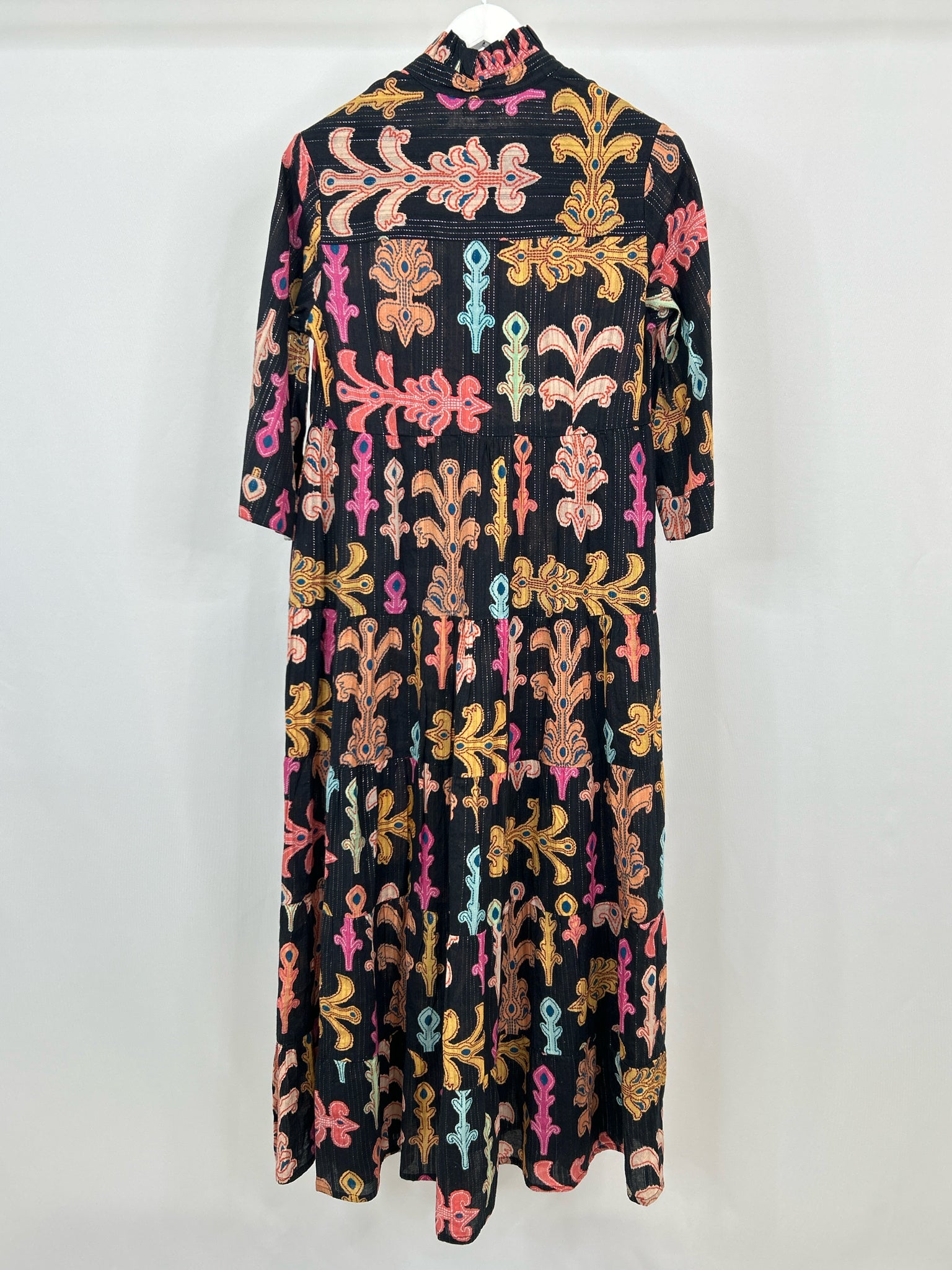 BE BOHO Size XS Black Print Women Dress