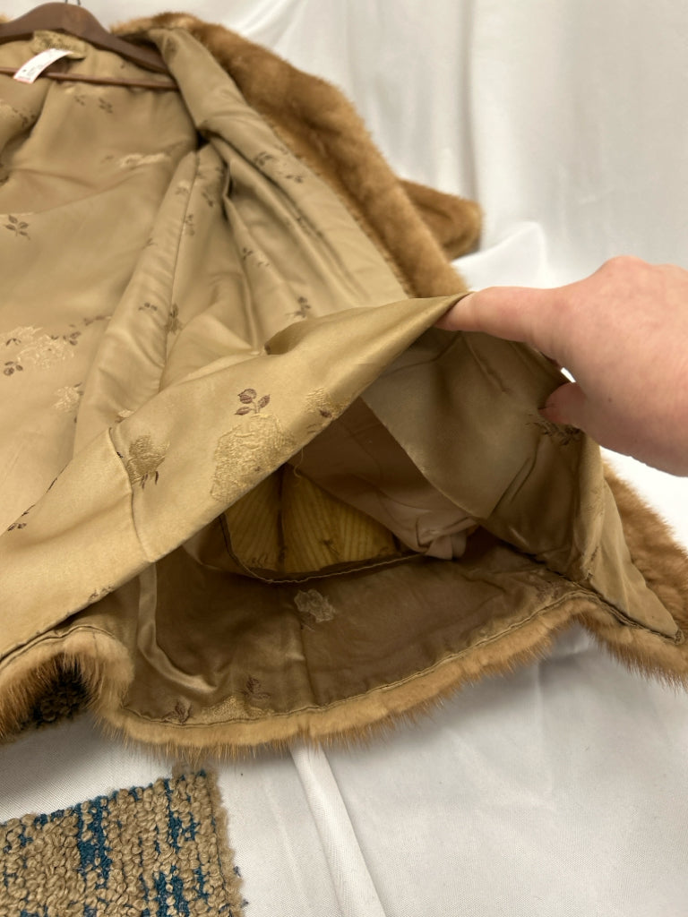 Maxine Furs Size M Brown Women Coat