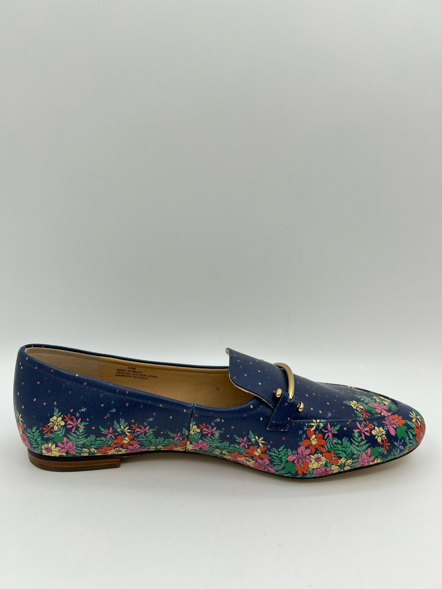 TALBOTS NWOB Size 10M NAVY FLORAL Women Loafer