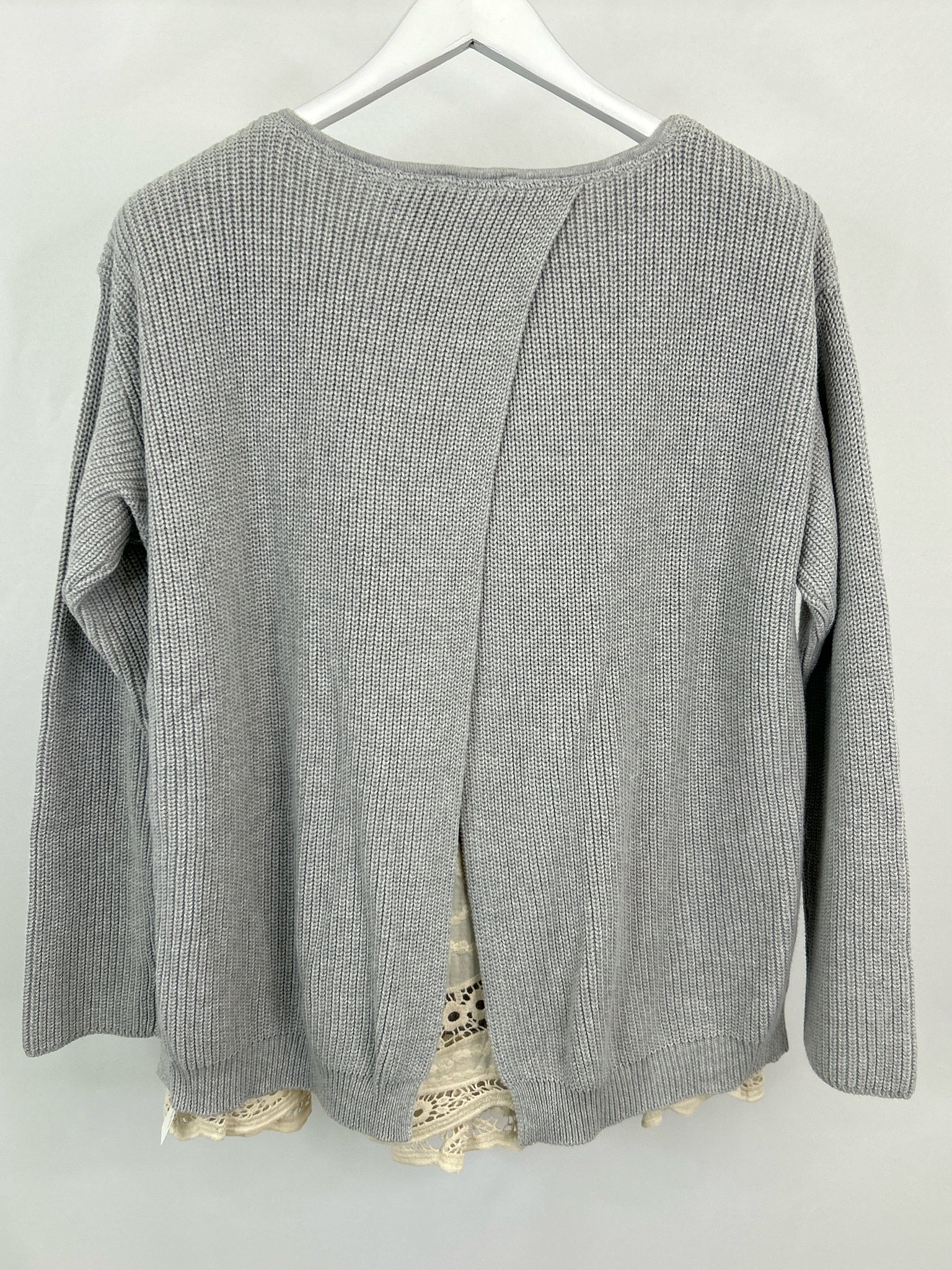 WRAP LONDON Size 14 Grey Women Sweater